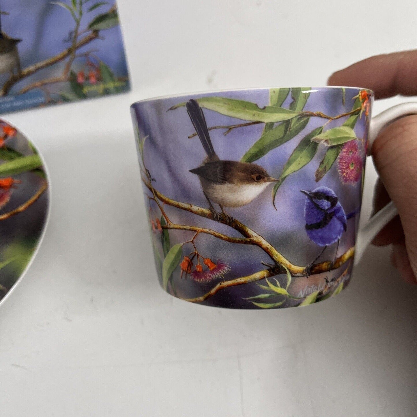 Ashdene 250ml Australian Wren Coral Gum Attraction Tea Cup/Saucer Drinking Mug