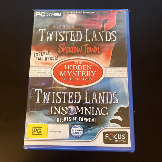 Twisted Lands: Shadow Town / Insomniac PC CDROM Game Hidden Object Game NEW