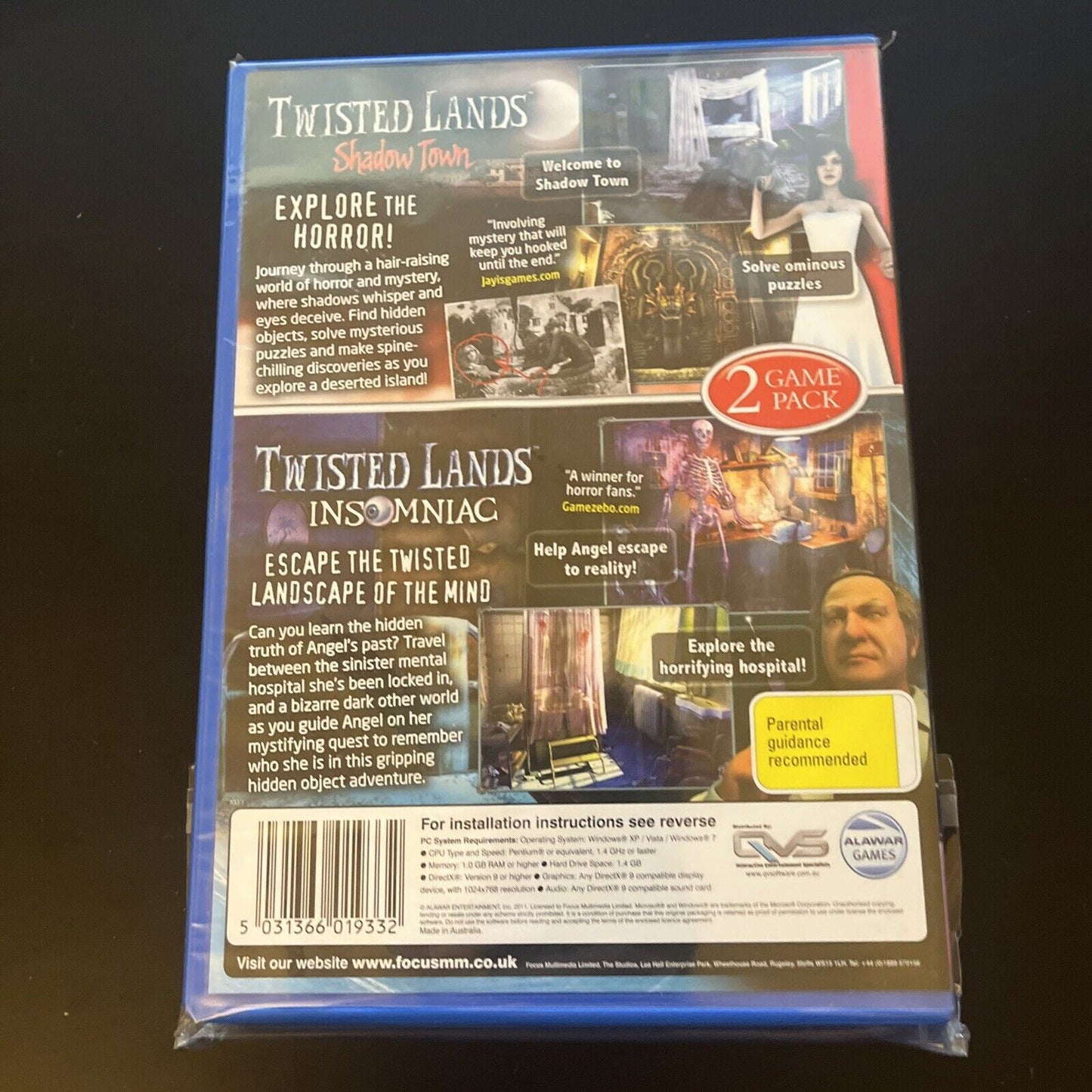 Twisted Lands: Shadow Town / Insomniac PC CDROM Game Hidden Object Game NEW