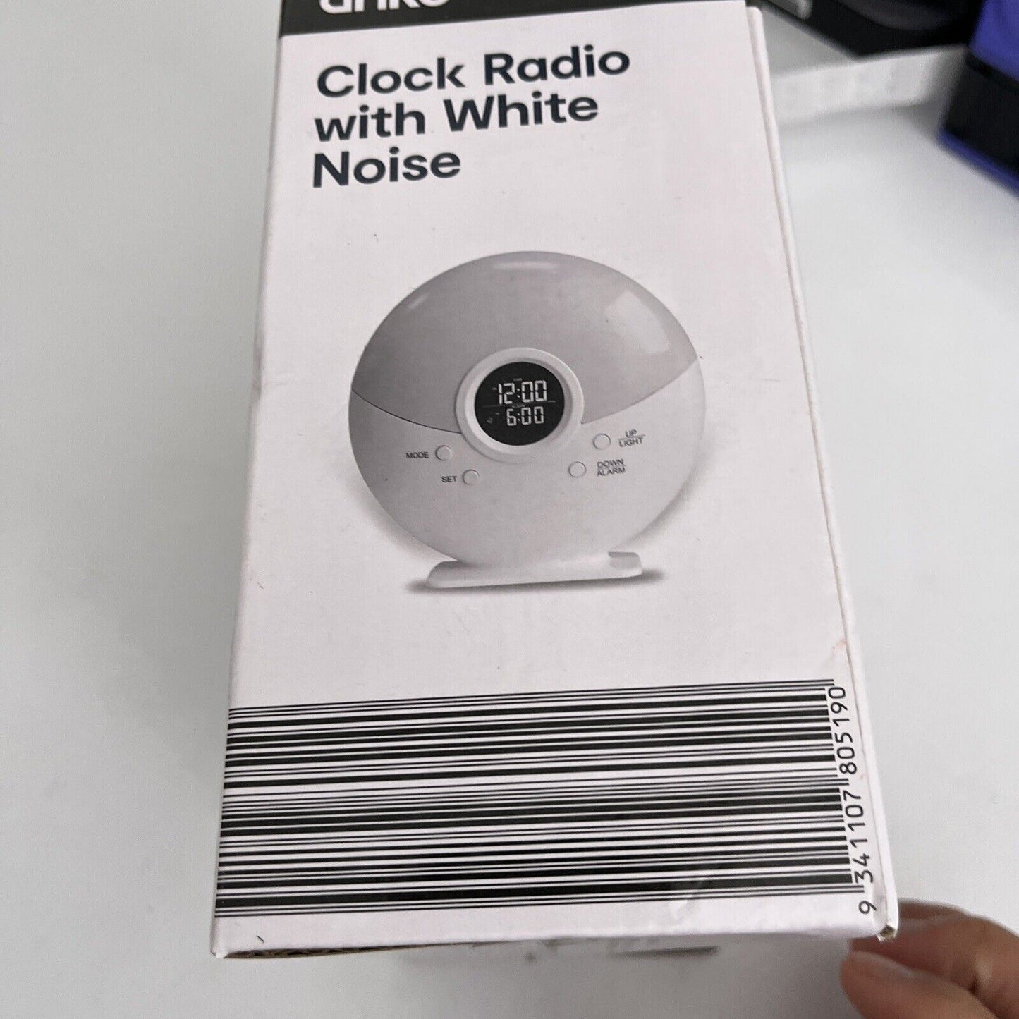 Anko Clock FM Radio with White Noise