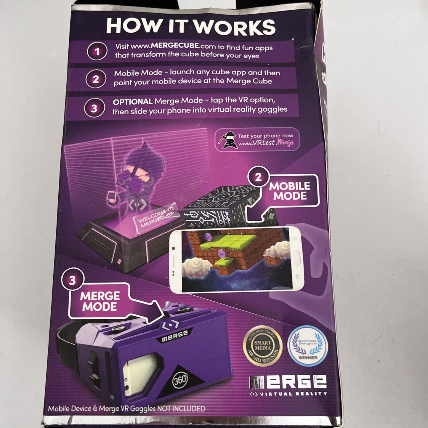 Merge Cube Hold Holograms in Your Hand Virtual Game Toy for IOS Android Tablet