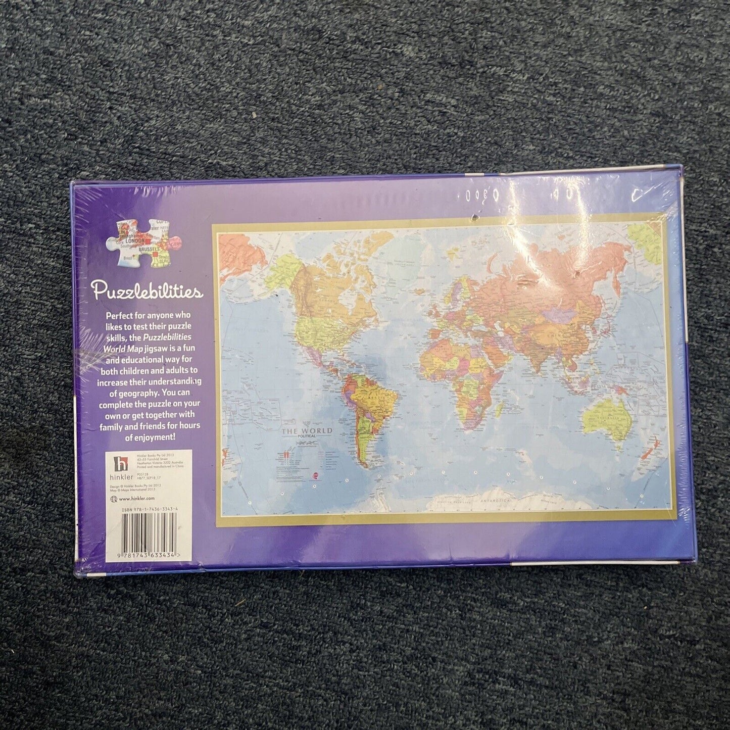 *New Sealed* Puzzlebilities World Map 500 Pieces Jigsaw Puzzle