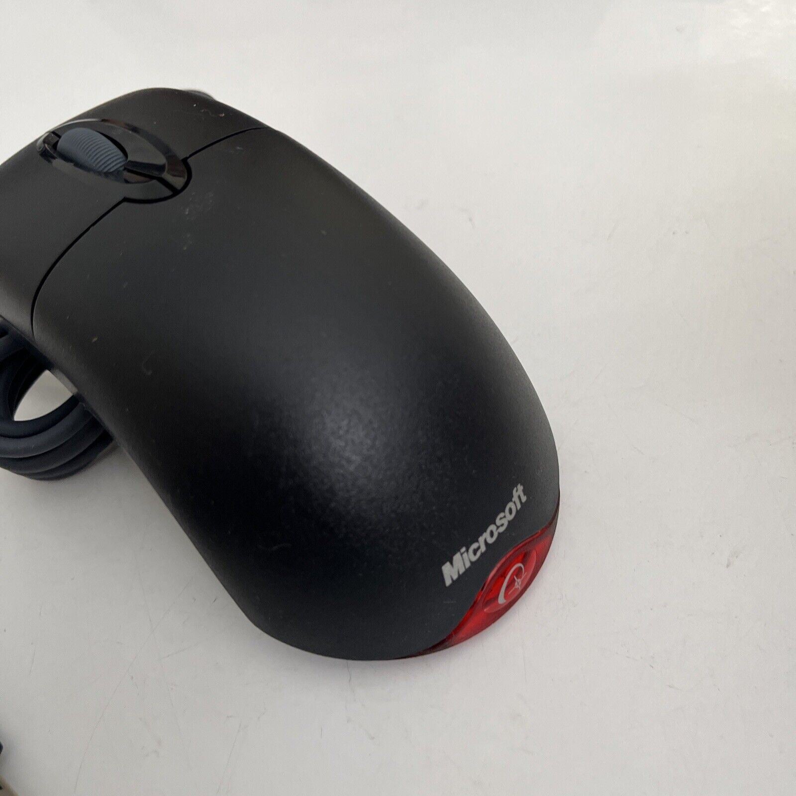 Microsoft Wheel Mouse Optical 1.1A USB & PS/2 Compatible Black Retro Unit