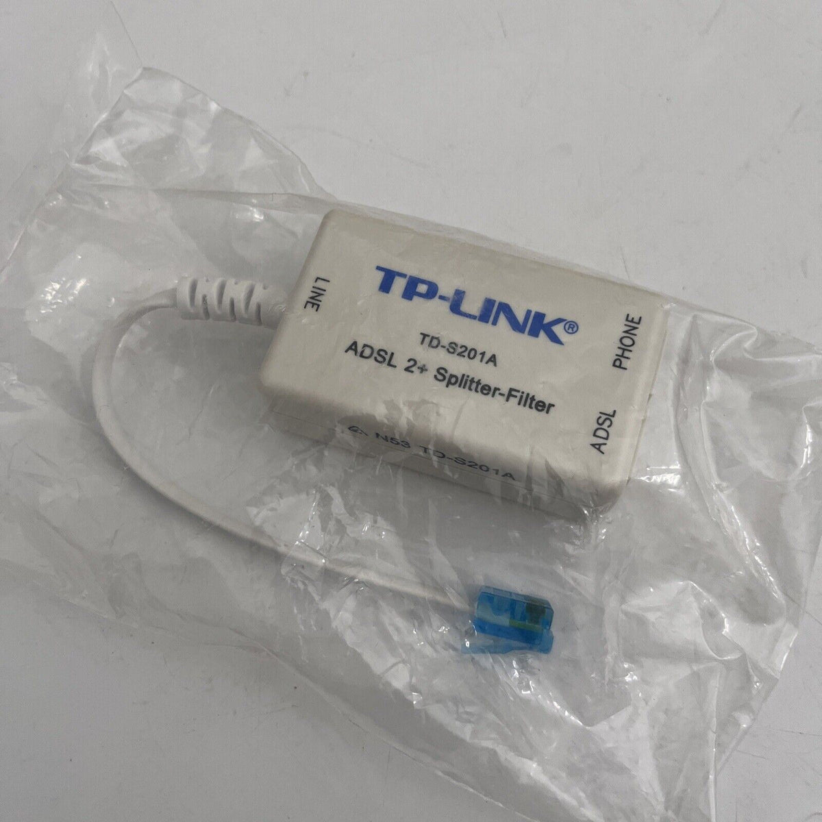 True Link Splitter TP-LINK ADSL 2+ Splitter Filter TD-S201A New in Bag – Retro Unit