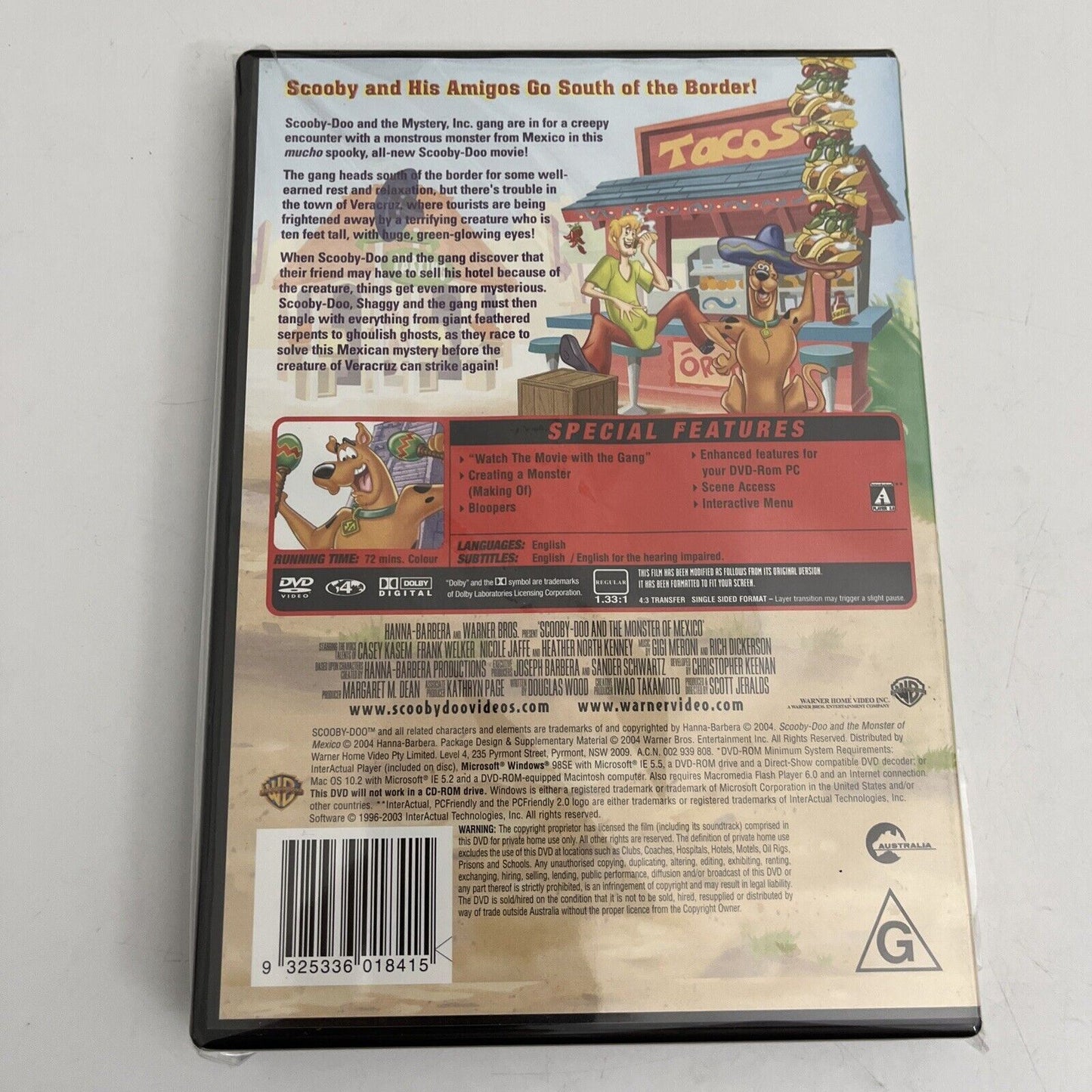 Scooby Doo And The Monster Of Mexico (DVD, 2003) NEW Region 4