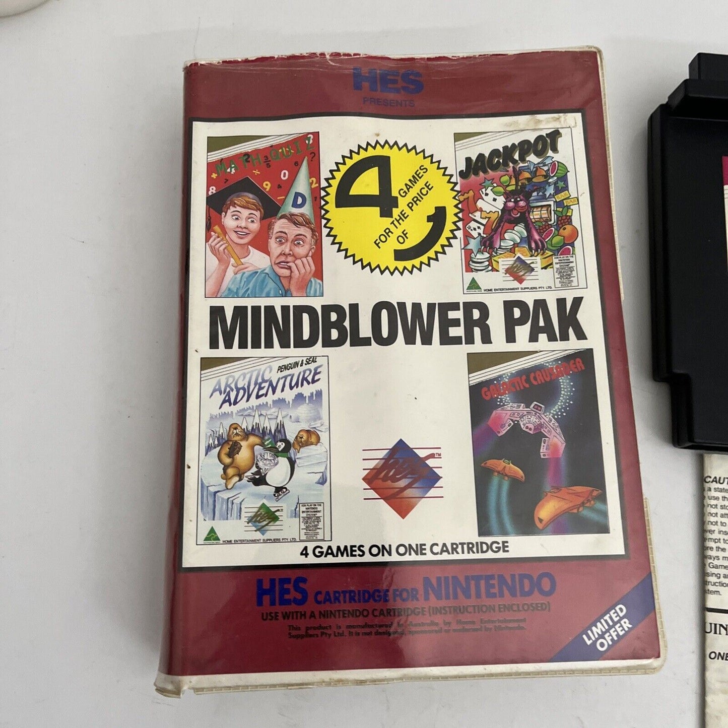 Mindblower Pak Nintendo HES NES Boxed PAL Piggy Back