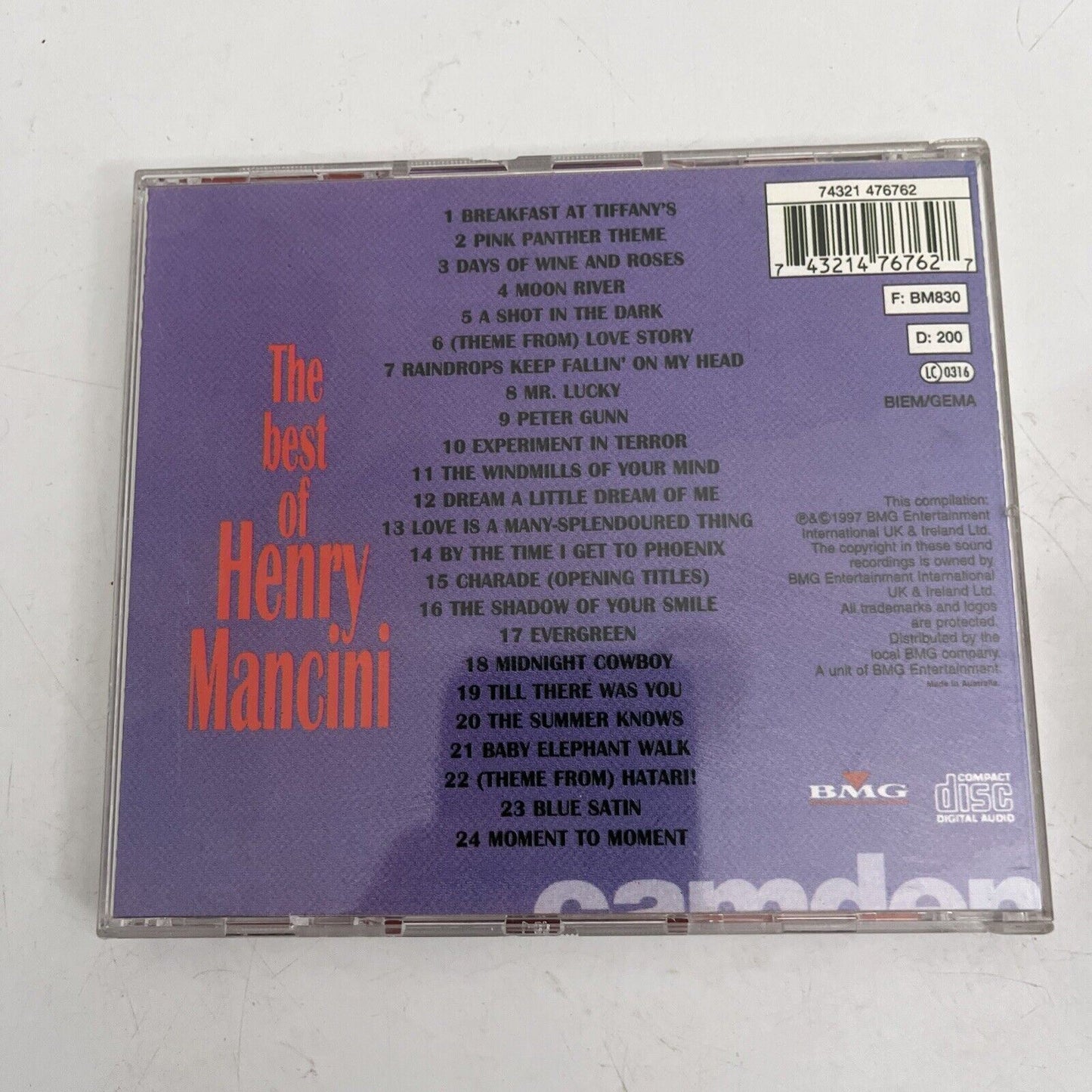 Henry Mancini - Best of Henry Mancini (CD, 2004)