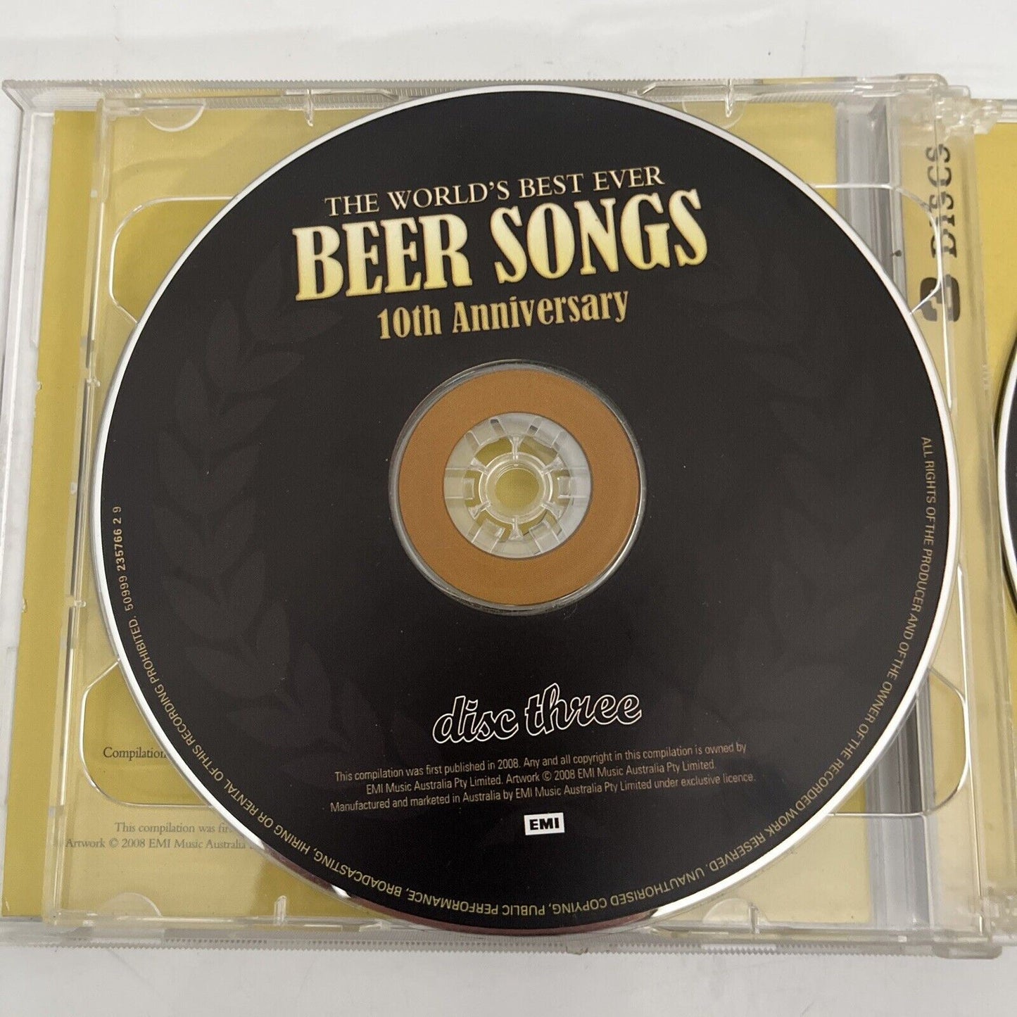 The World's Best Ever Beer Song's 10th Anniversary (CD, 2008, 3-Disc)