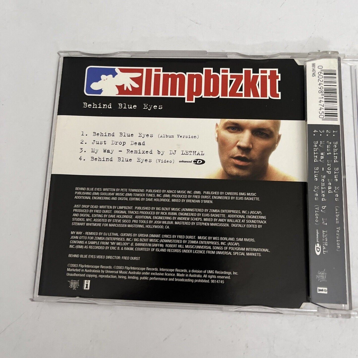 Limp Bizkit - Behind Blue Eyes (CD, 2004)