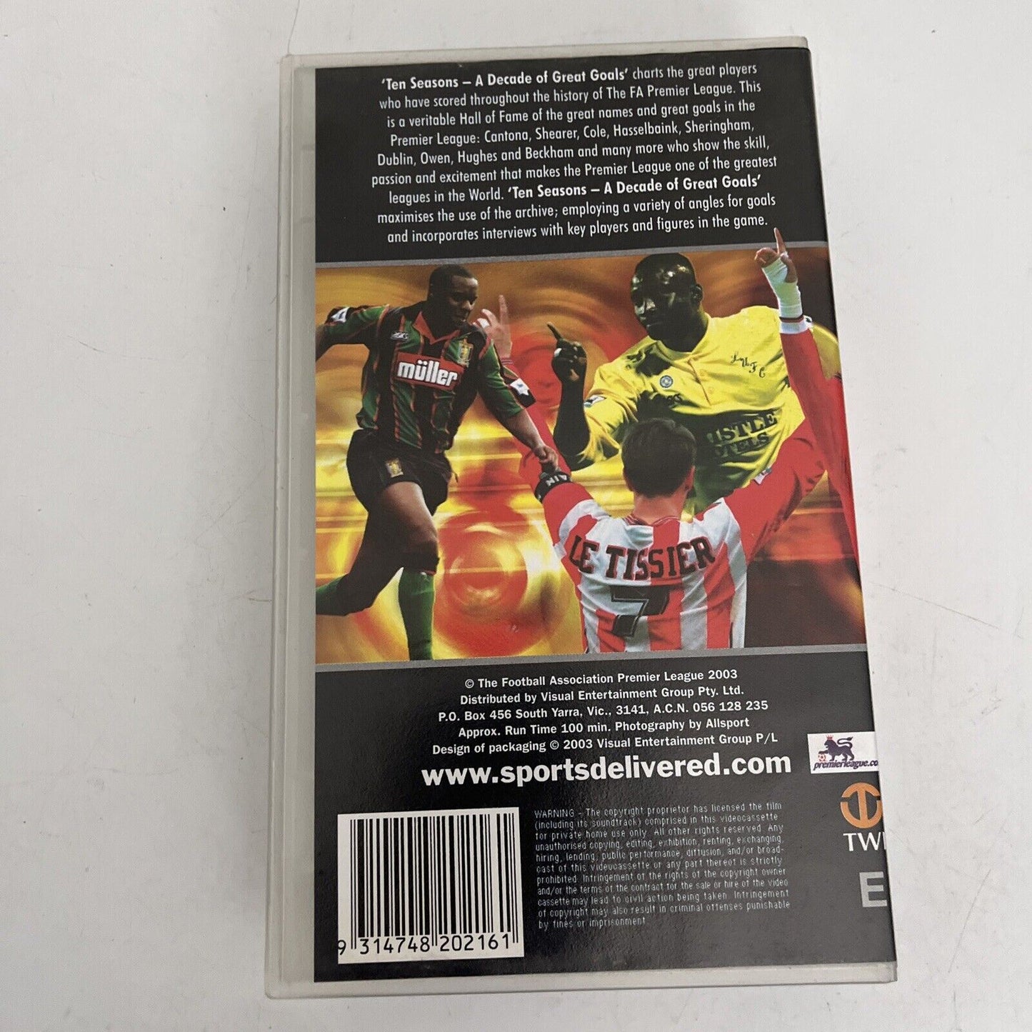 The F.A Premier League: Ten Seasons - Goals of the Decade (VHS, 2003) PAL