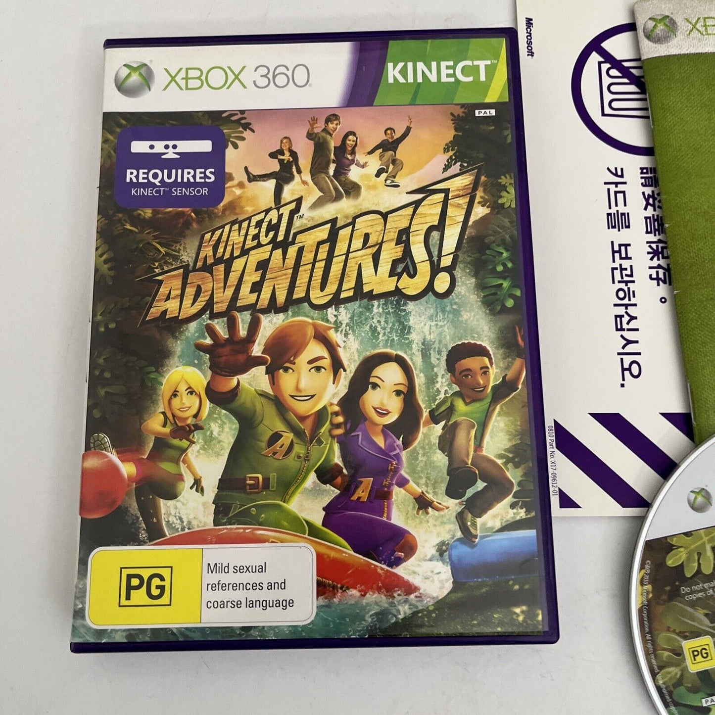 Kinect Adventures! Microsoft Xbox 360 Kinect Pal Game Complete With Manual