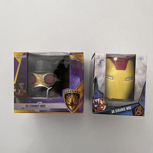 Iron Man & Star-Lord Guardians of the Galaxy Marvel 3D Ceramic Mug