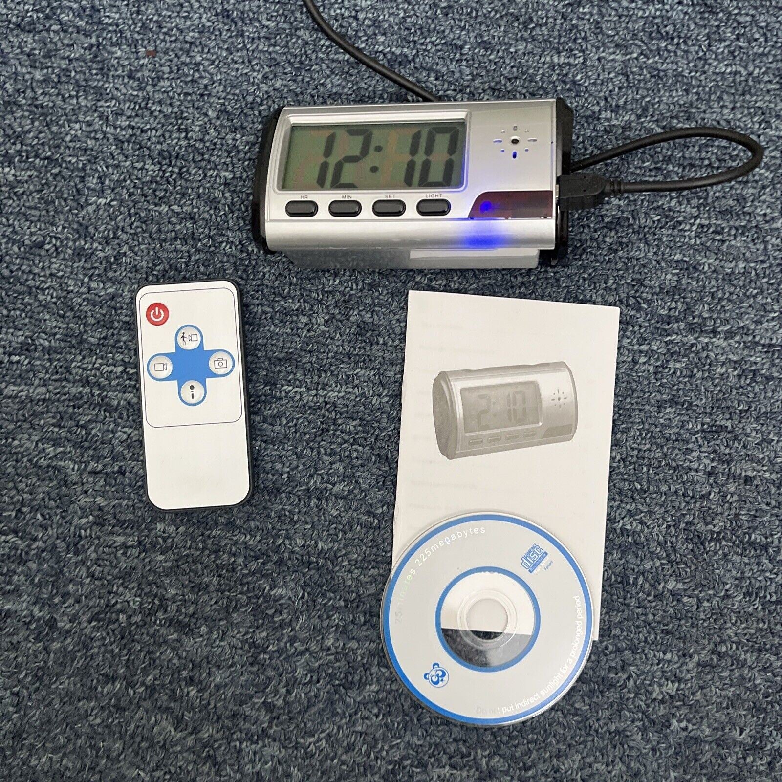 Clock Remote Multifunctional Clock Remote Control, Voice Timekeeping, Motion Detect ...