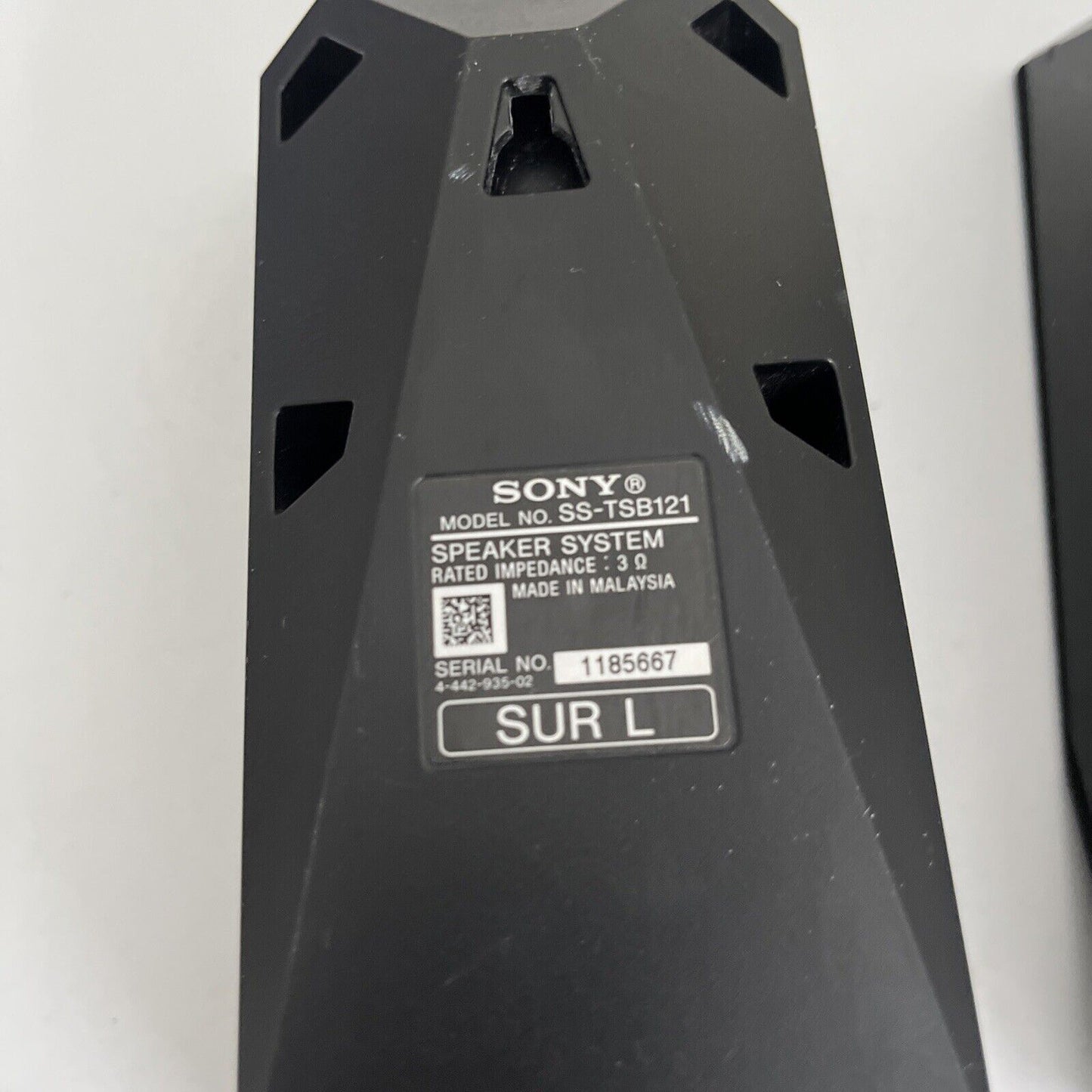 2x Sony SS-TSB121 Speaker (Surround Left & Front L) For 5.1 Home Theater System