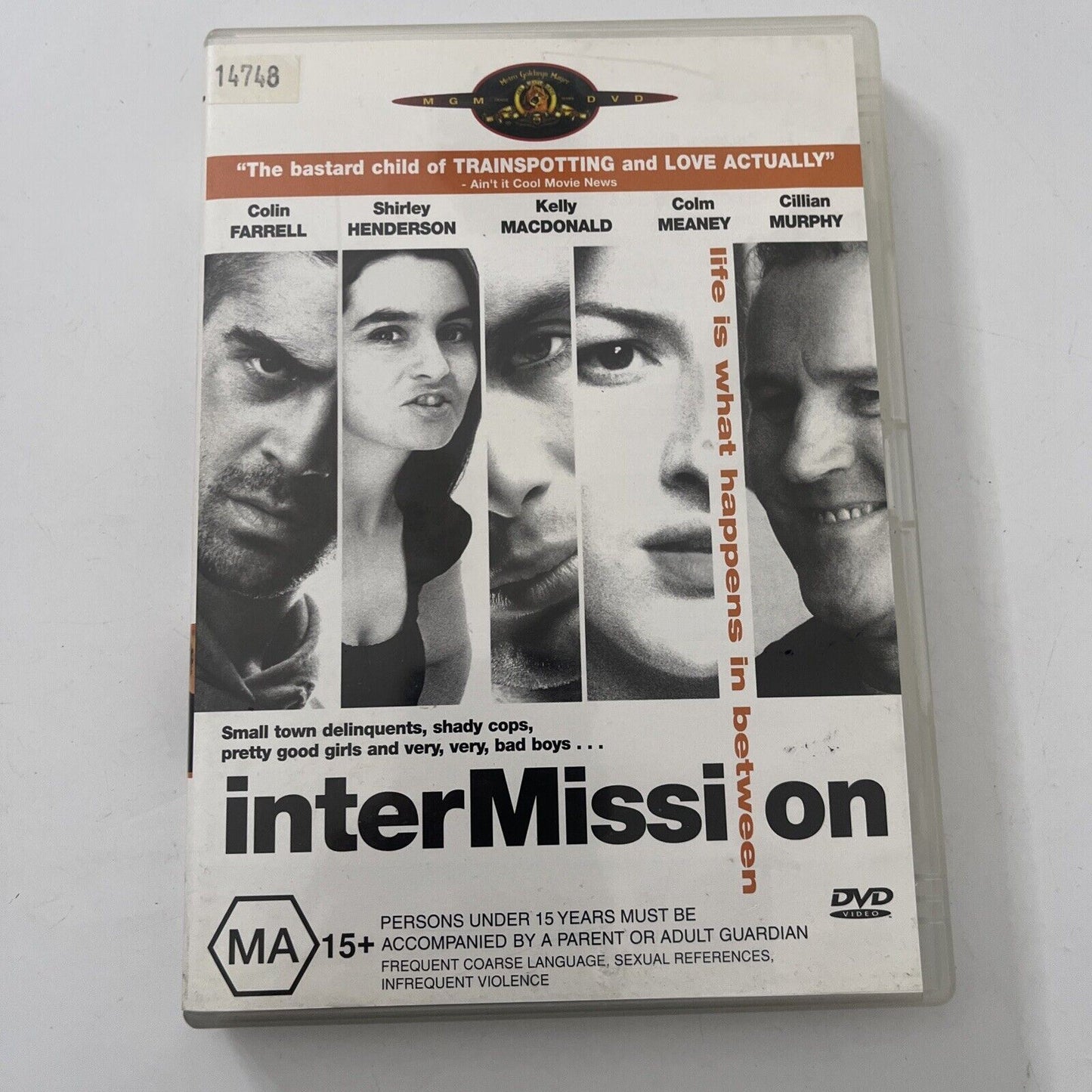 Intermission (DVD, 2003) Colin Farrell, Shirley Henderson, Region 4