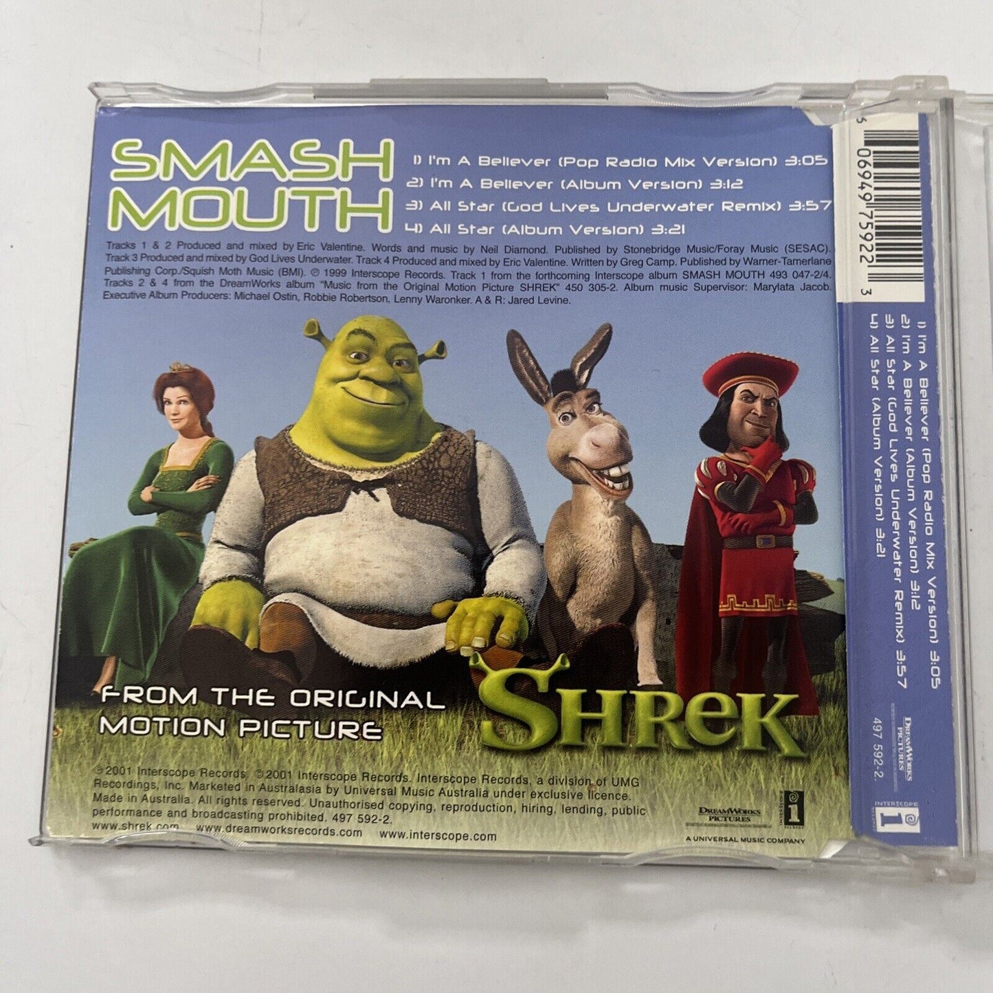 Smash Mouth - I'm a Believer (CD, 2001)