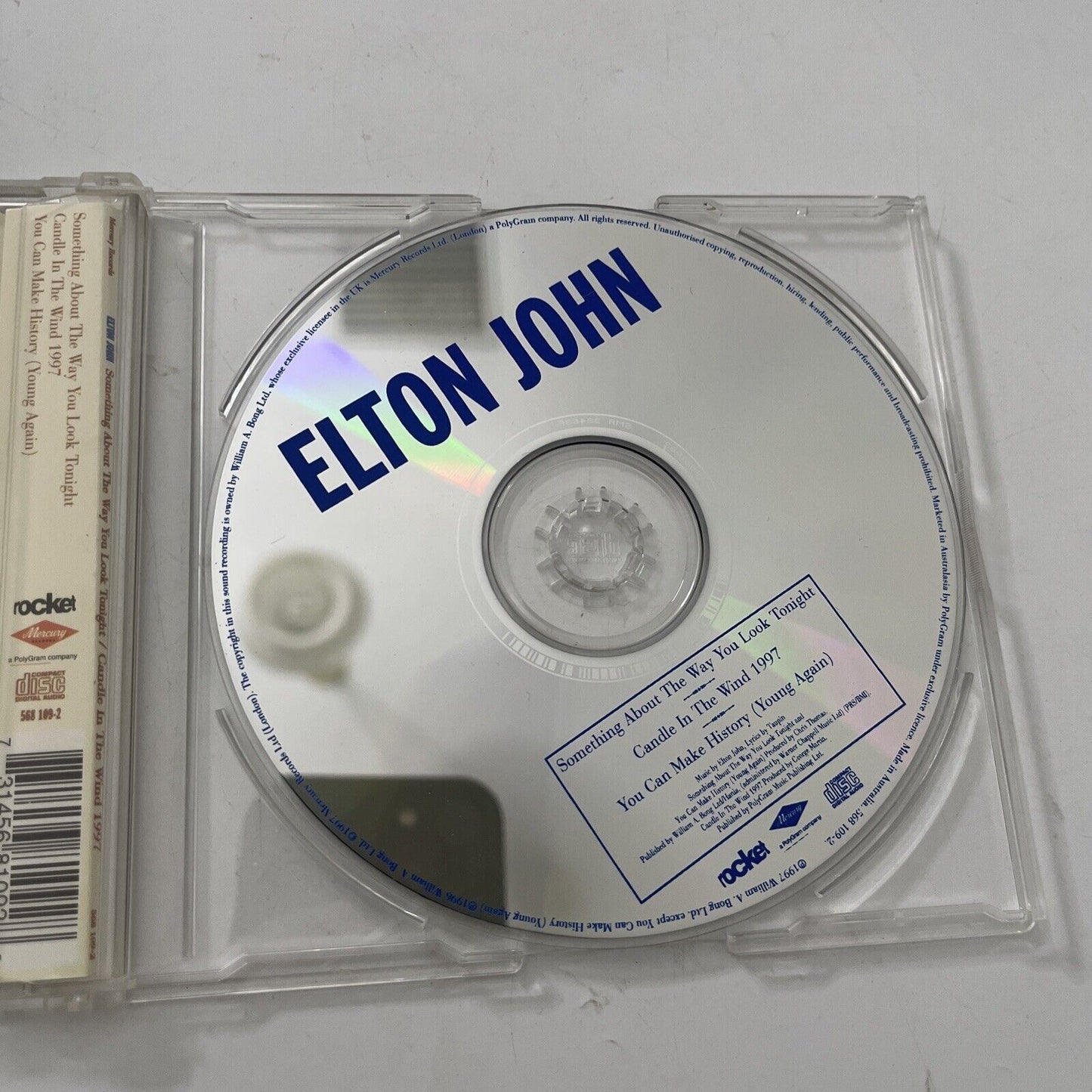 Elton John Something About the Way You Look Tonight/Candle in the Wind (CD,1997)