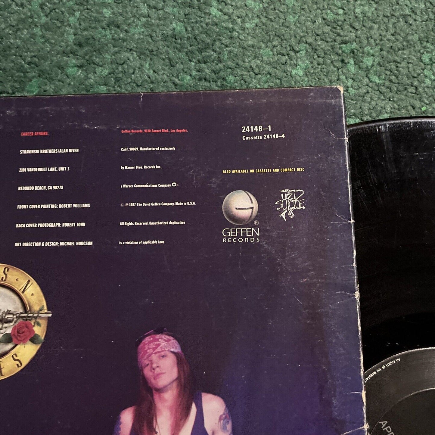 Guns 'n Roses - Appetite For Destruction (Vinyl, 1987) 24148-1