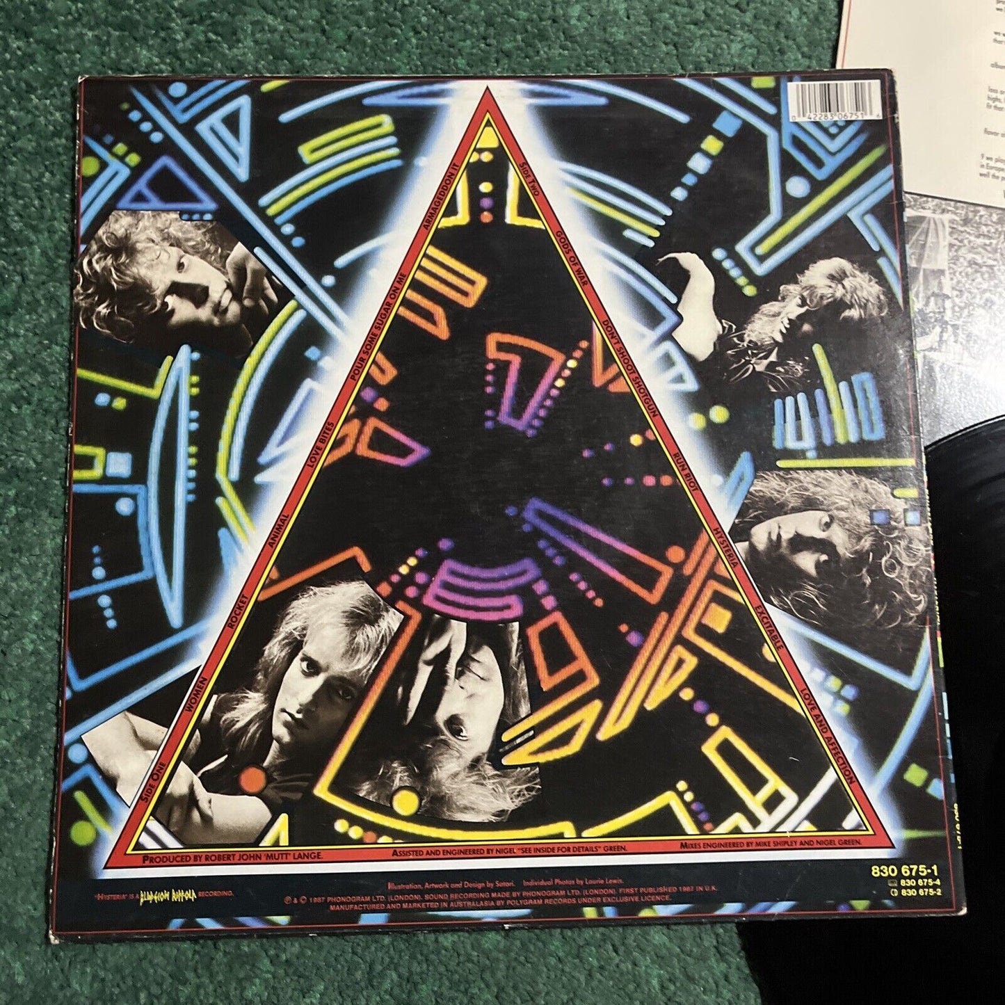 Def Leppard - Hysteria (Vinyl, 1987) 830675-1