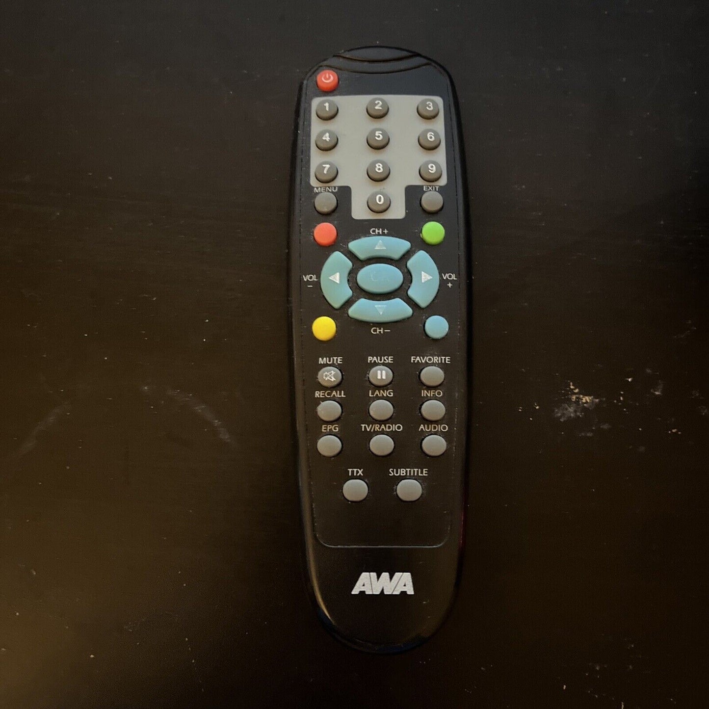 Genuine Awa Remote Control for TV *Missing Battery Cover*