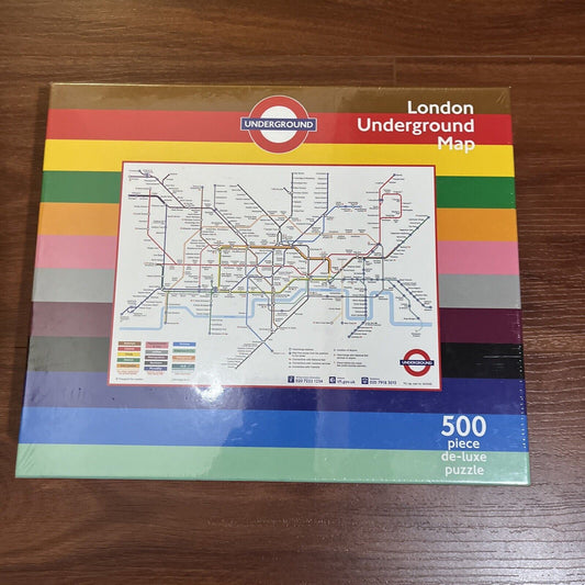 *New Sealed* London Underground Map 500 Piece Jigsaw Puzzle