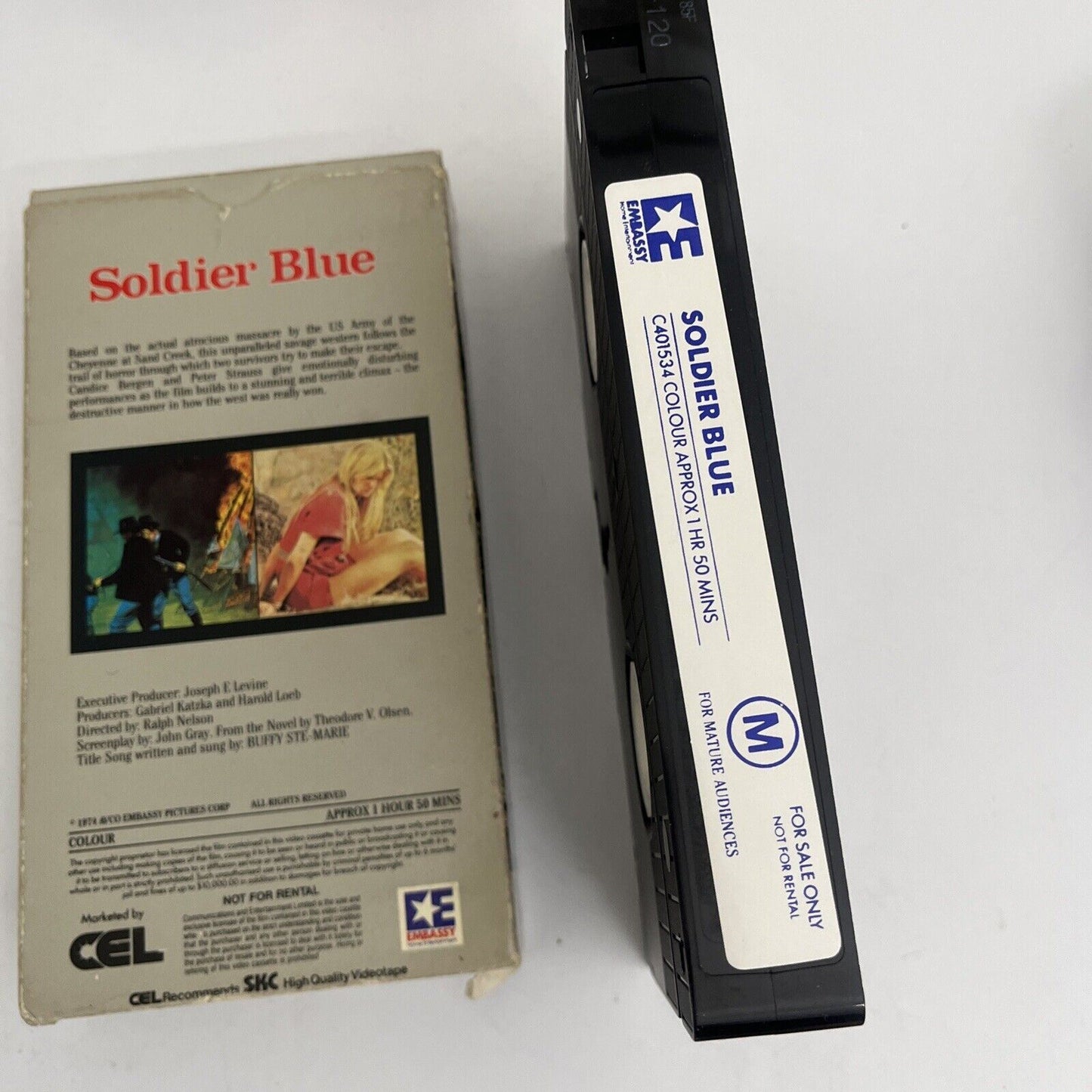 Soldier Blue (VHS, 1974) Candice Bergen, Peter Strauss PAL