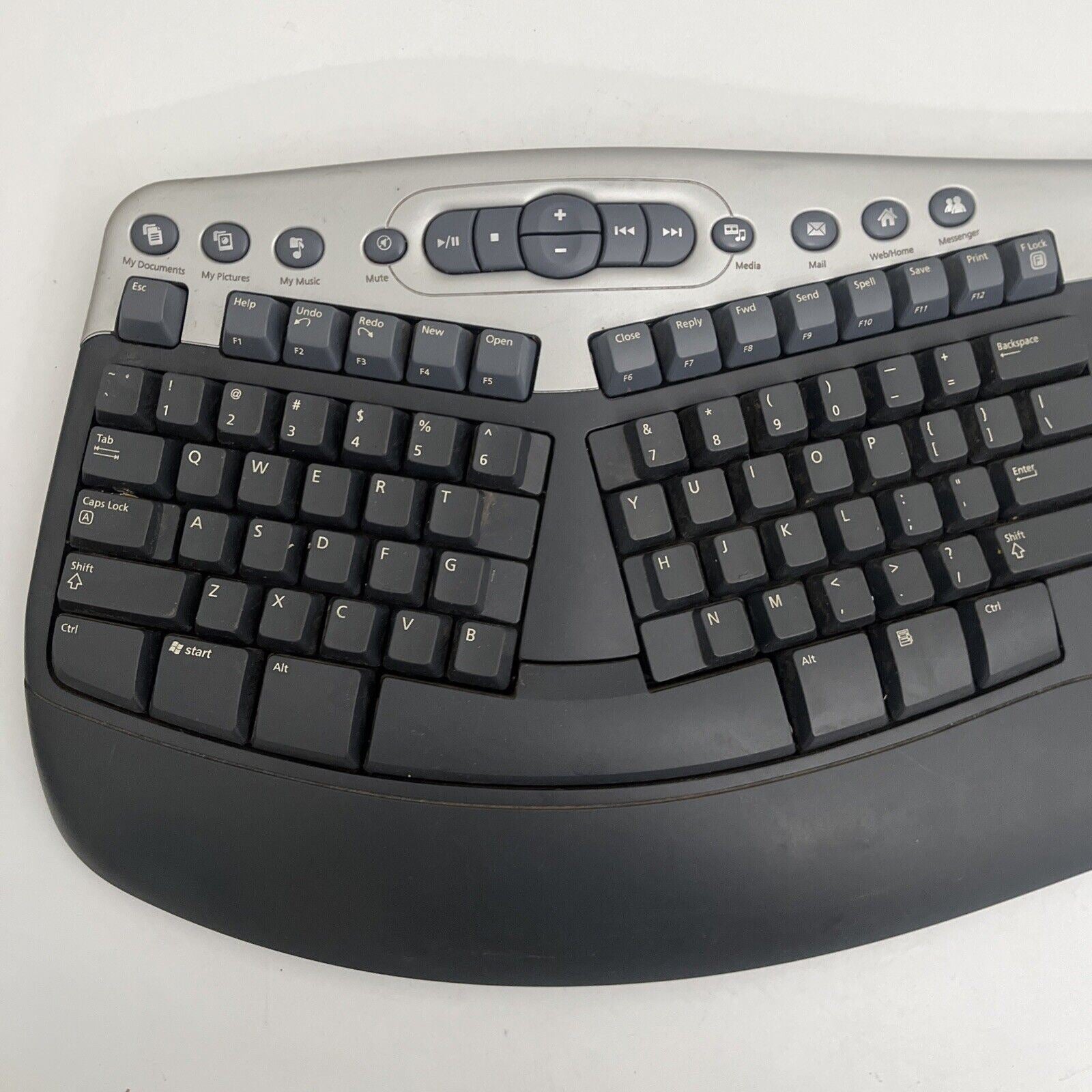 Microsoft Wireless Natural MultiMedia Keyboard *No Reciever* – Retro Unit