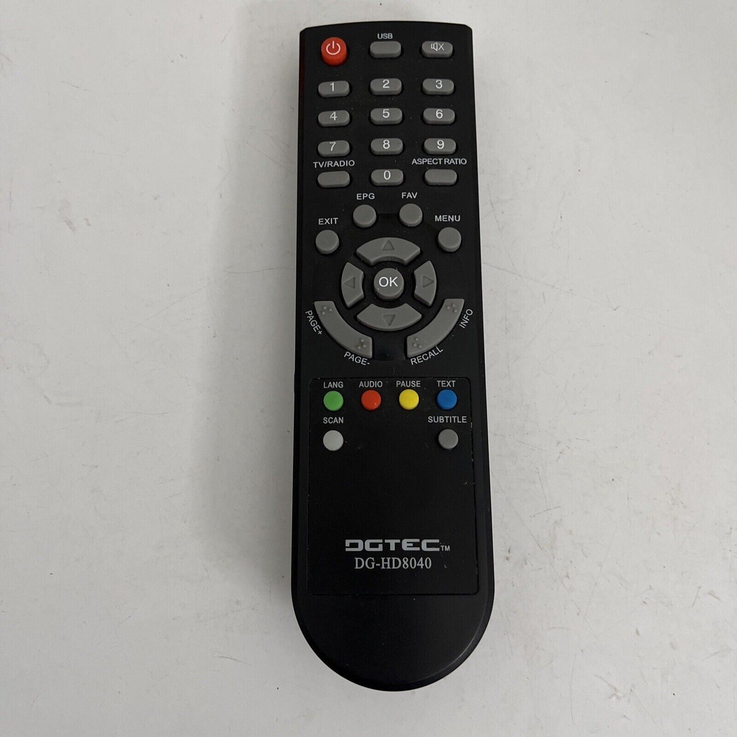 Genuine DGTEC DG-HD8040 Remote Control for High Definition Set Top Box