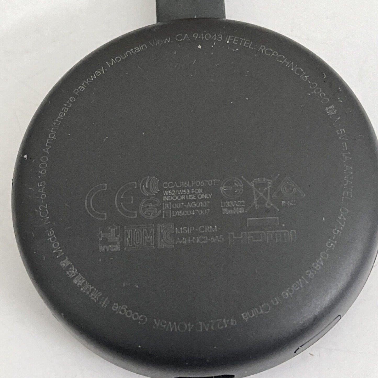 Google Chromecast (2nd Generation) NC2-6A5