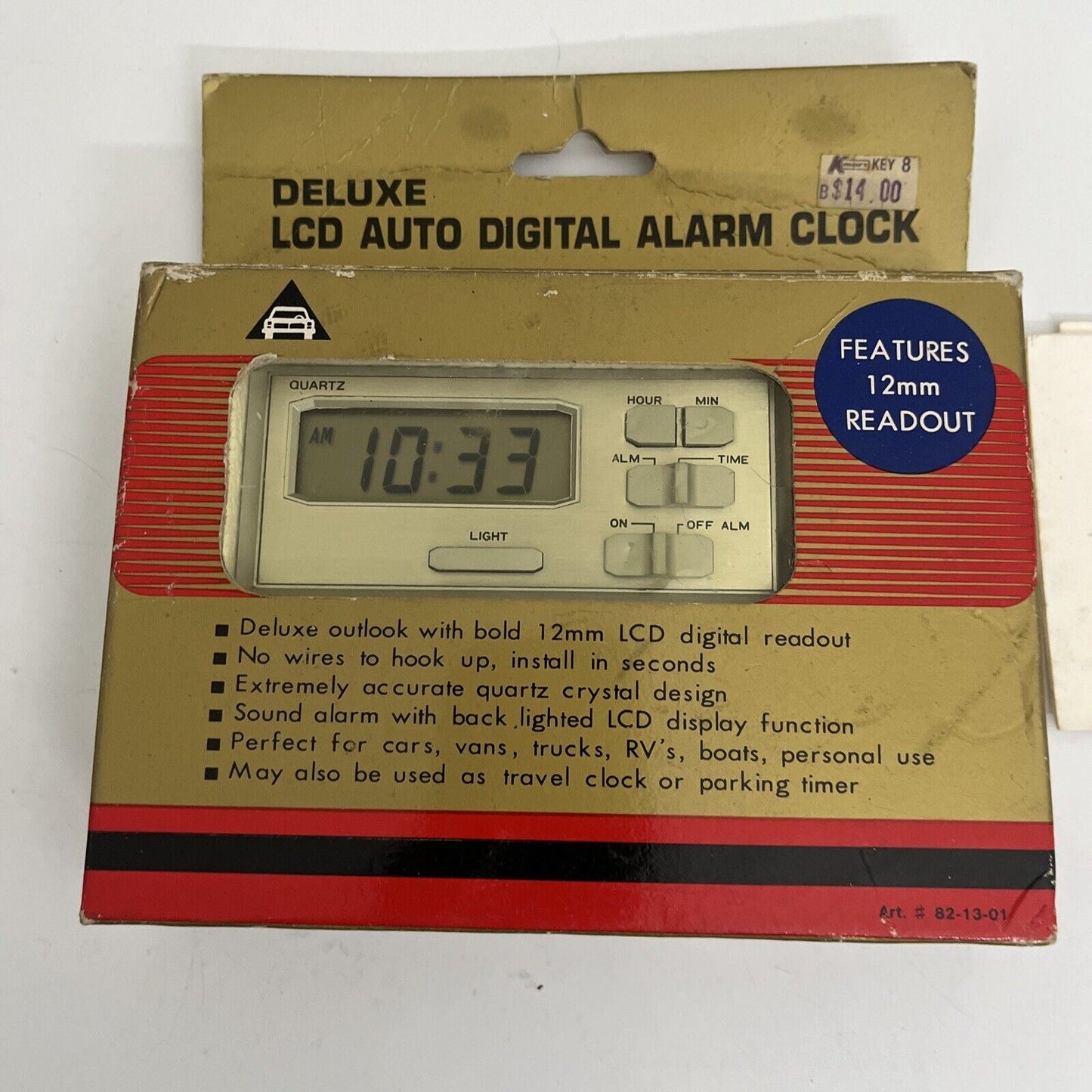 VINTAGE Kmart Deluxe LCD Auto Digital Alarm Clock