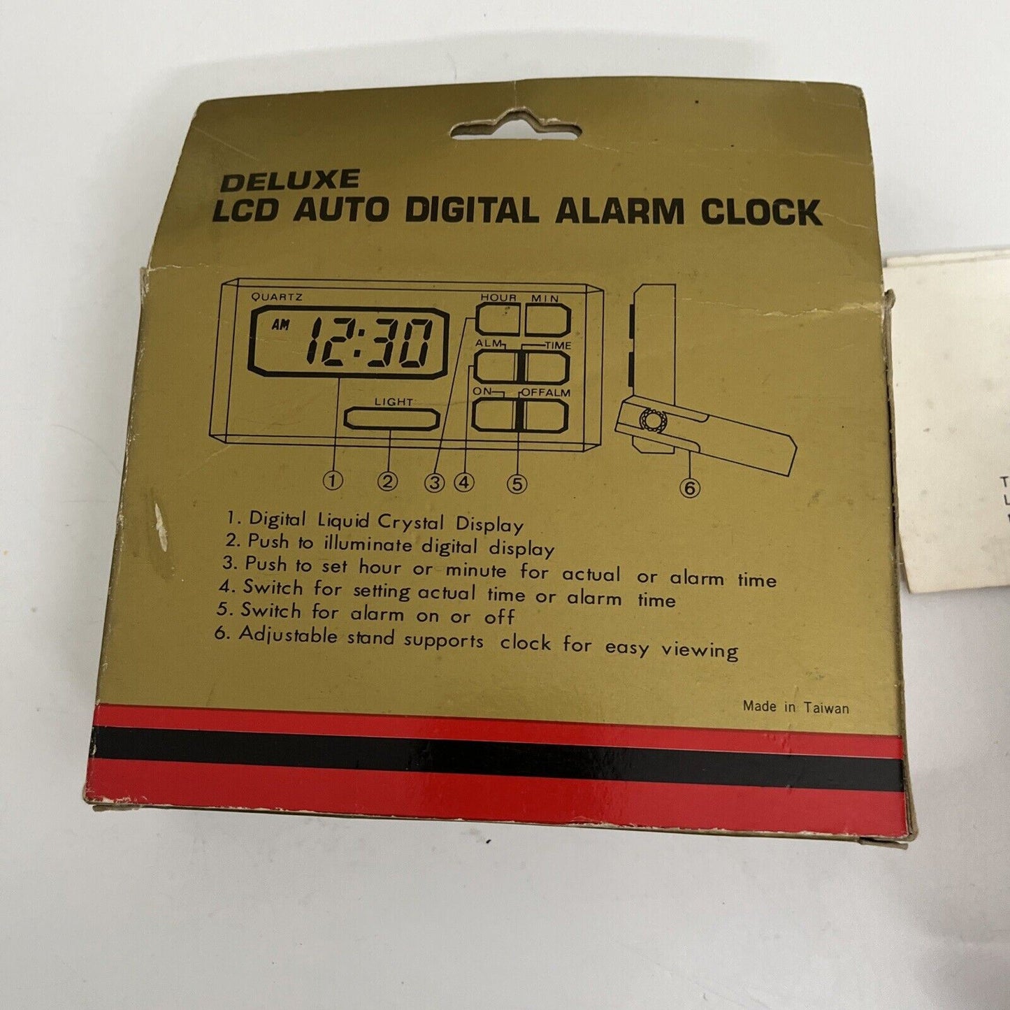 VINTAGE Kmart Deluxe LCD Auto Digital Alarm Clock