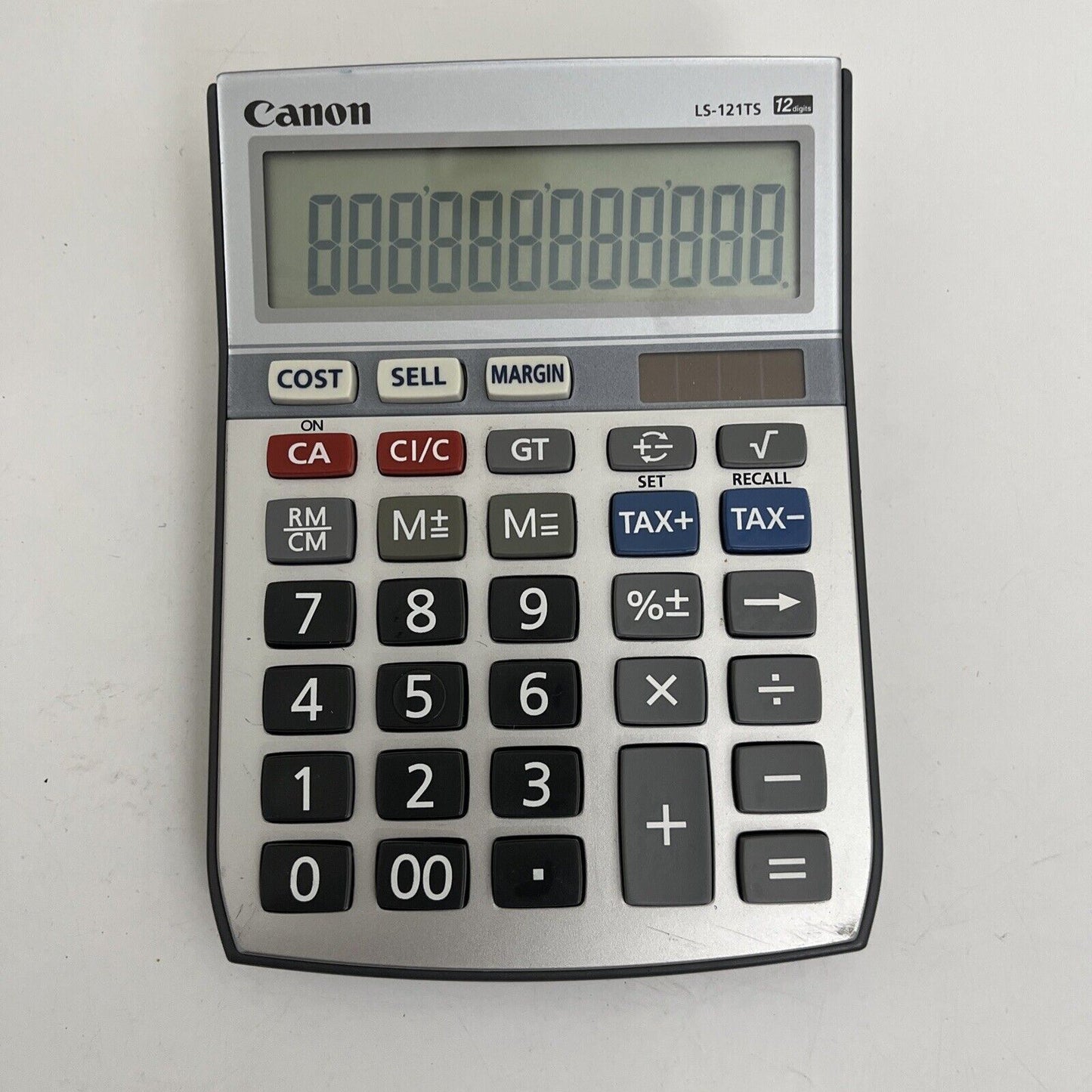 Canon LS-121TS Solar Powered Tax Calculator