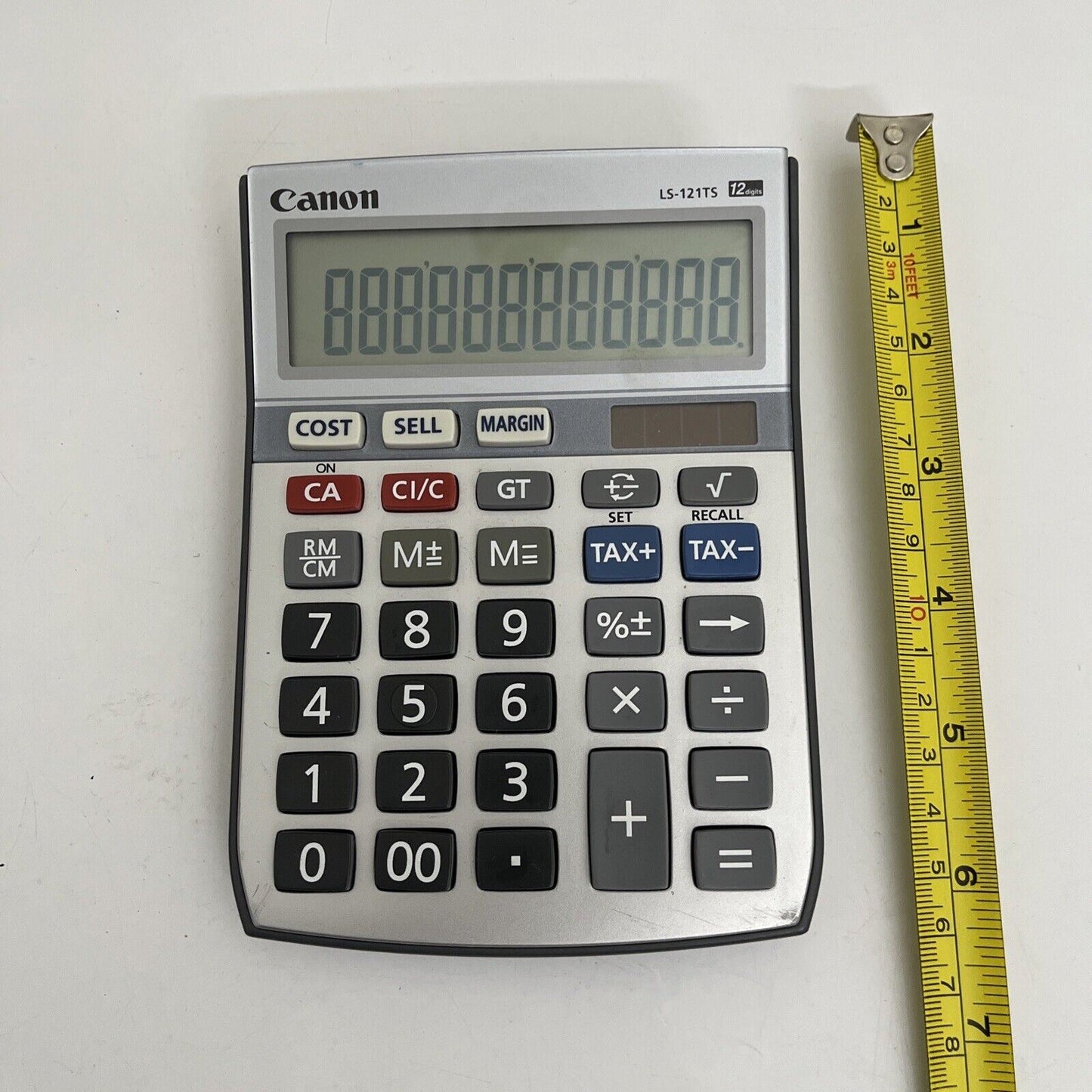 Canon LS-121TS Solar Powered Tax Calculator