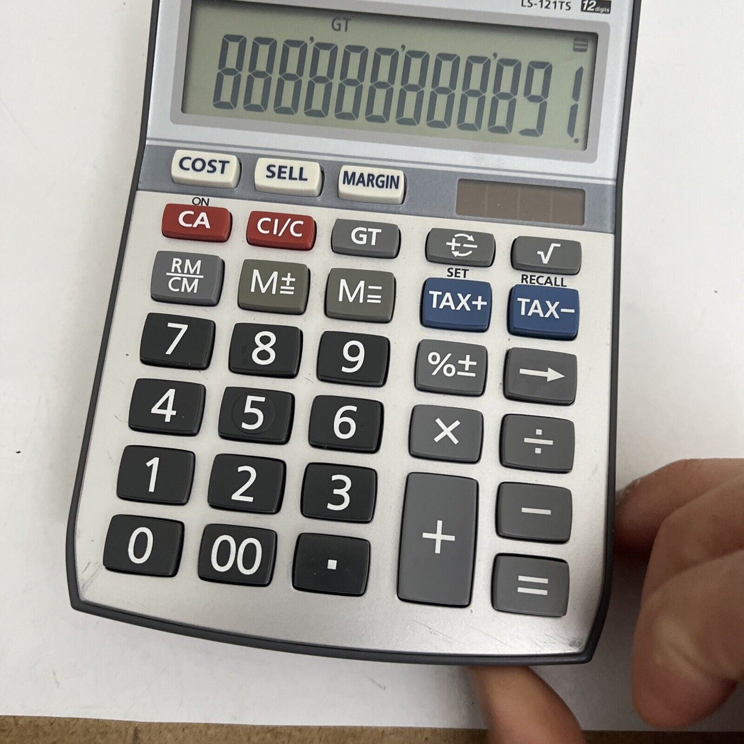 Canon LS-121TS Solar Powered Tax Calculator