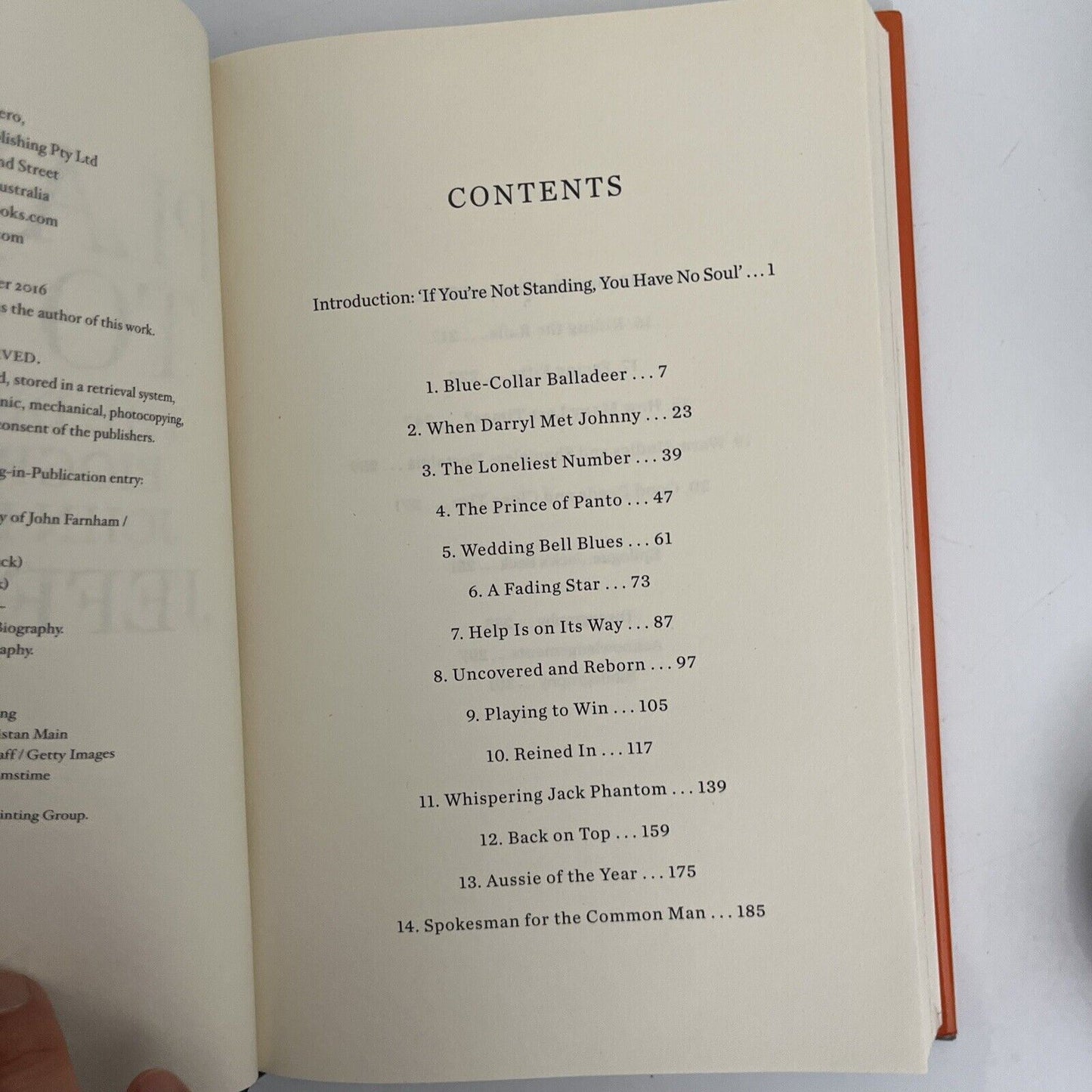 Playing to Win: The Definitive Biography of John Farnham by Jeff Apter Hardback