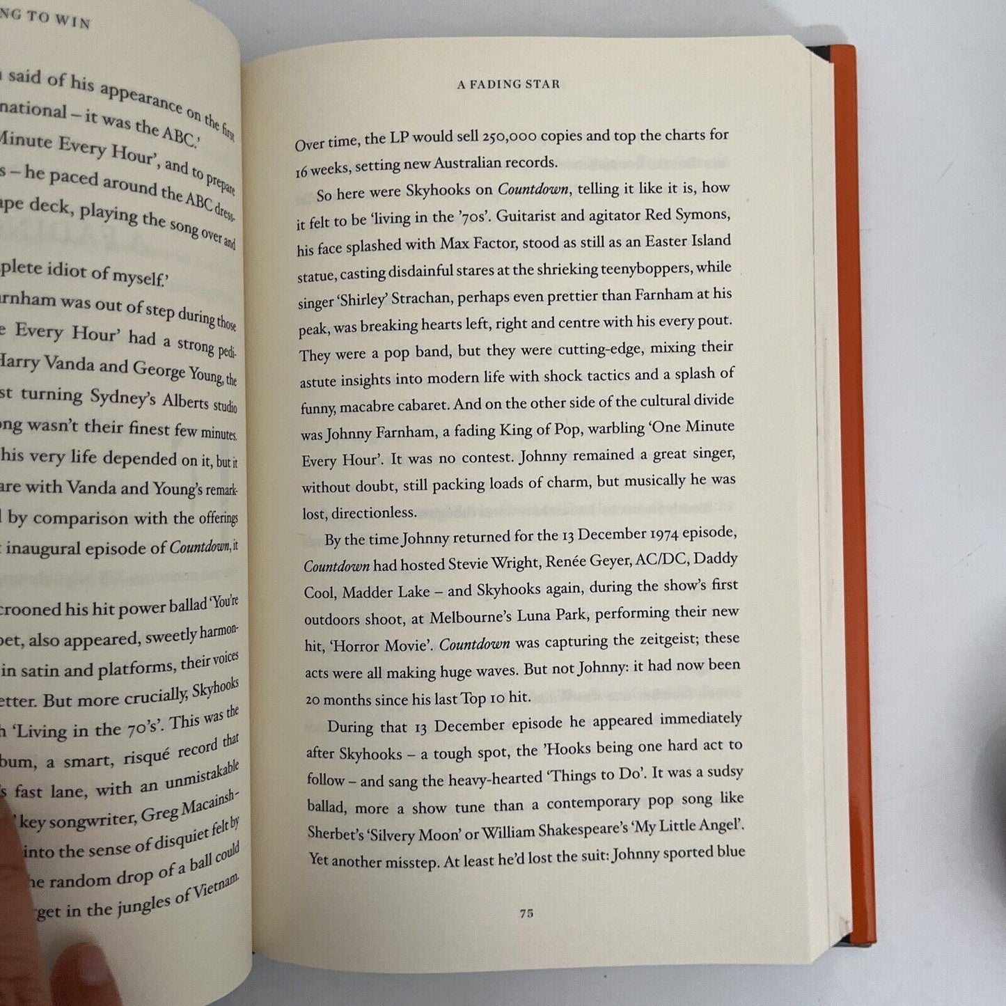 Playing to Win: The Definitive Biography of John Farnham by Jeff Apter Hardback