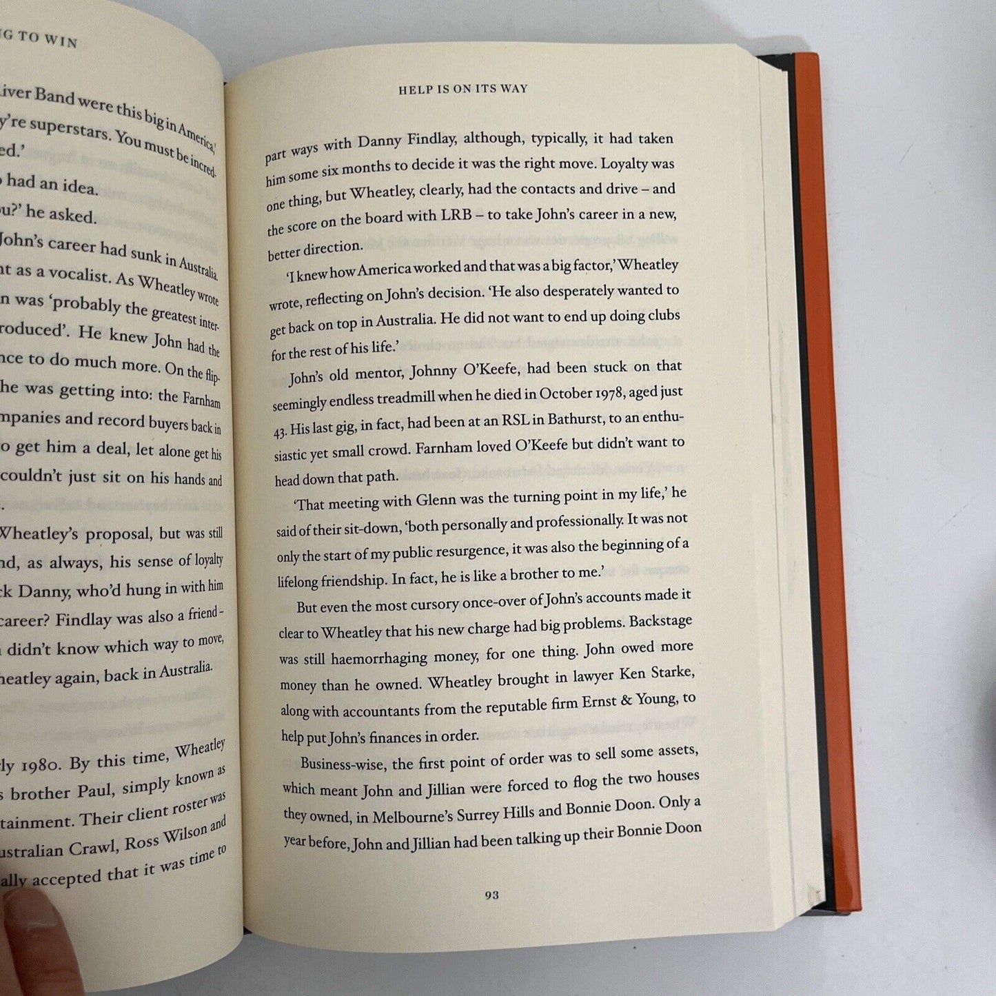 Playing to Win: The Definitive Biography of John Farnham by Jeff Apter Hardback