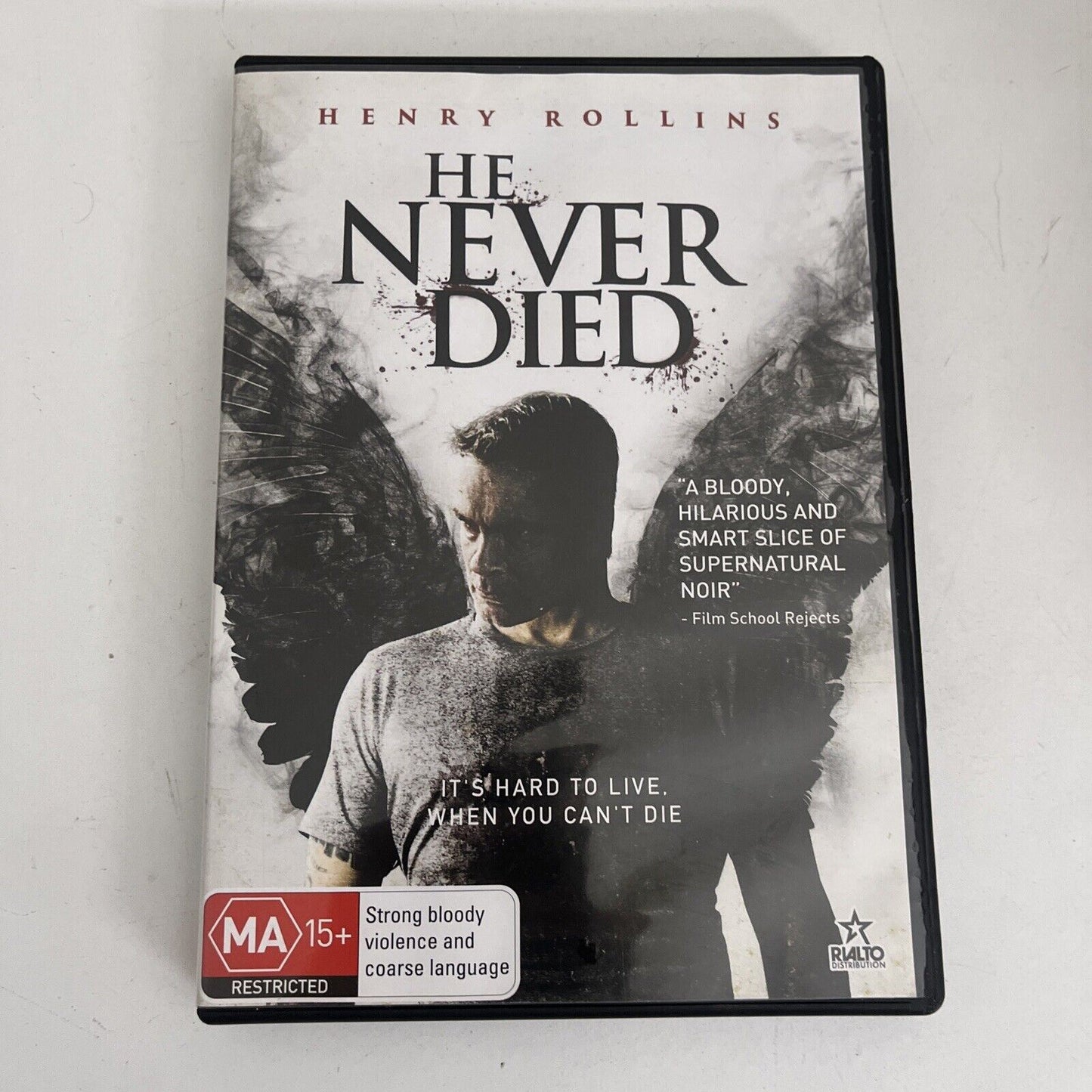 He Never Died (DVD, 2015) Booboo Stewart, Henry Rollins Region 4