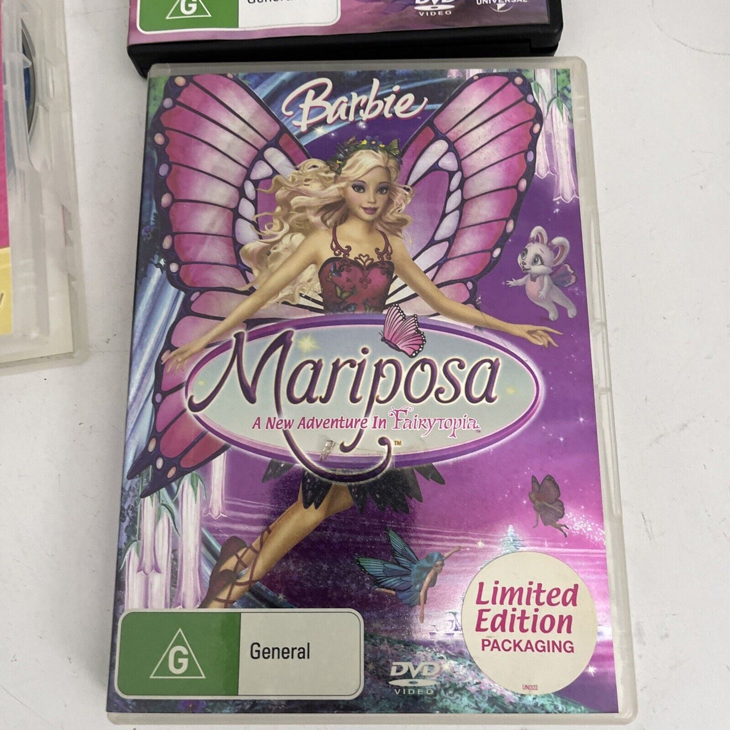 3x Barbie DVD: Starlight Adventure, Swan Lake, Mariposa. Region 4