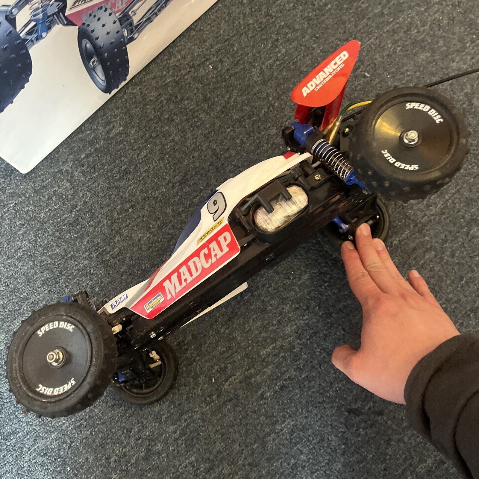 Vintage Tamiya Madcap Remote Control Car Off Road Race *for parts