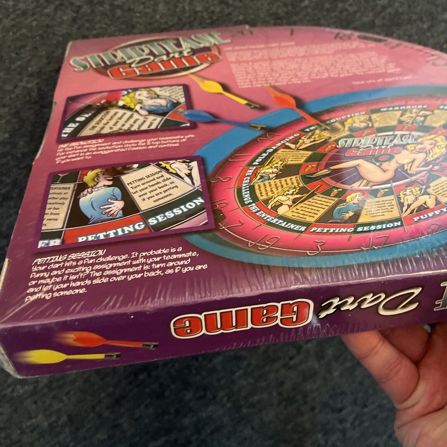 *New Sealed* Striptease Dart Game - Includes Metal Tray & 3 Magnetic Darts