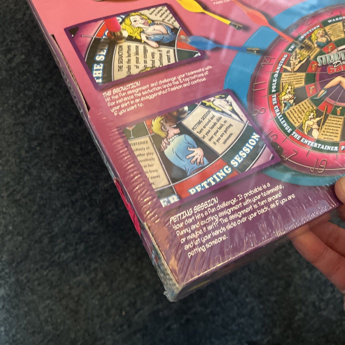 *New Sealed* Striptease Dart Game - Includes Metal Tray & 3 Magnetic Darts
