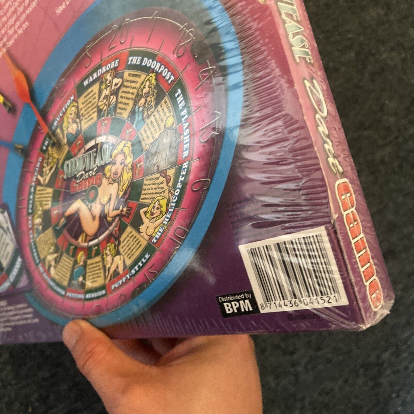 *New Sealed* Striptease Dart Game - Includes Metal Tray & 3 Magnetic Darts