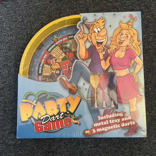 *New Sealed* Party Dart Game - Including Metal Tray & 3 Magnetic Darts