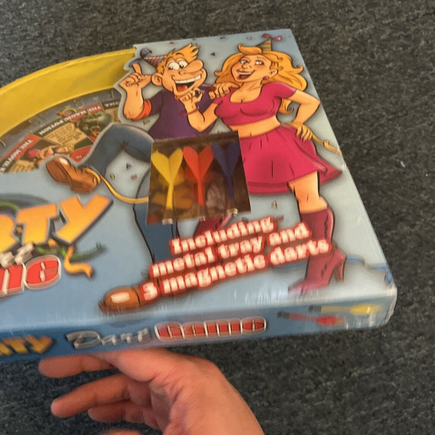 *New Sealed* Party Dart Game - Including Metal Tray & 3 Magnetic Darts