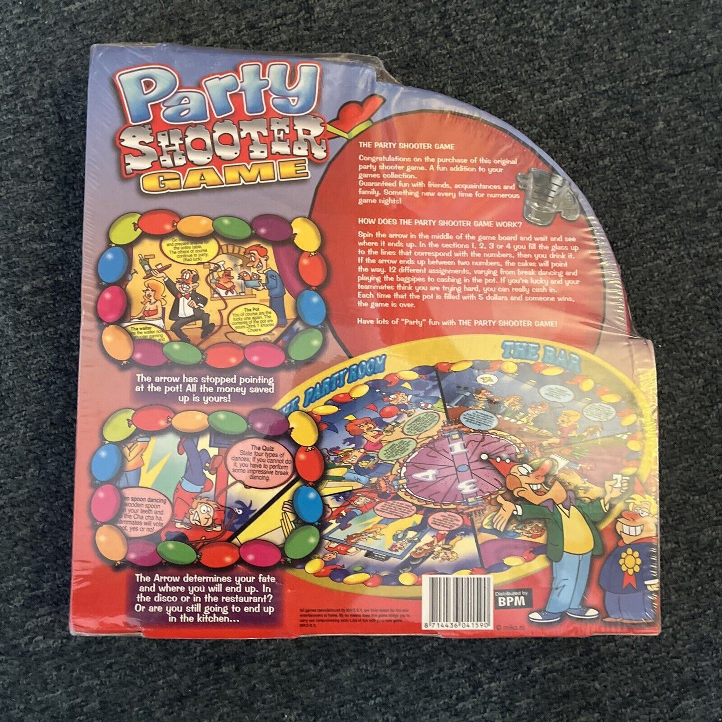 *New* Party Shooter Game Drinking Game Includes Metal Tray & Shooter Glasses