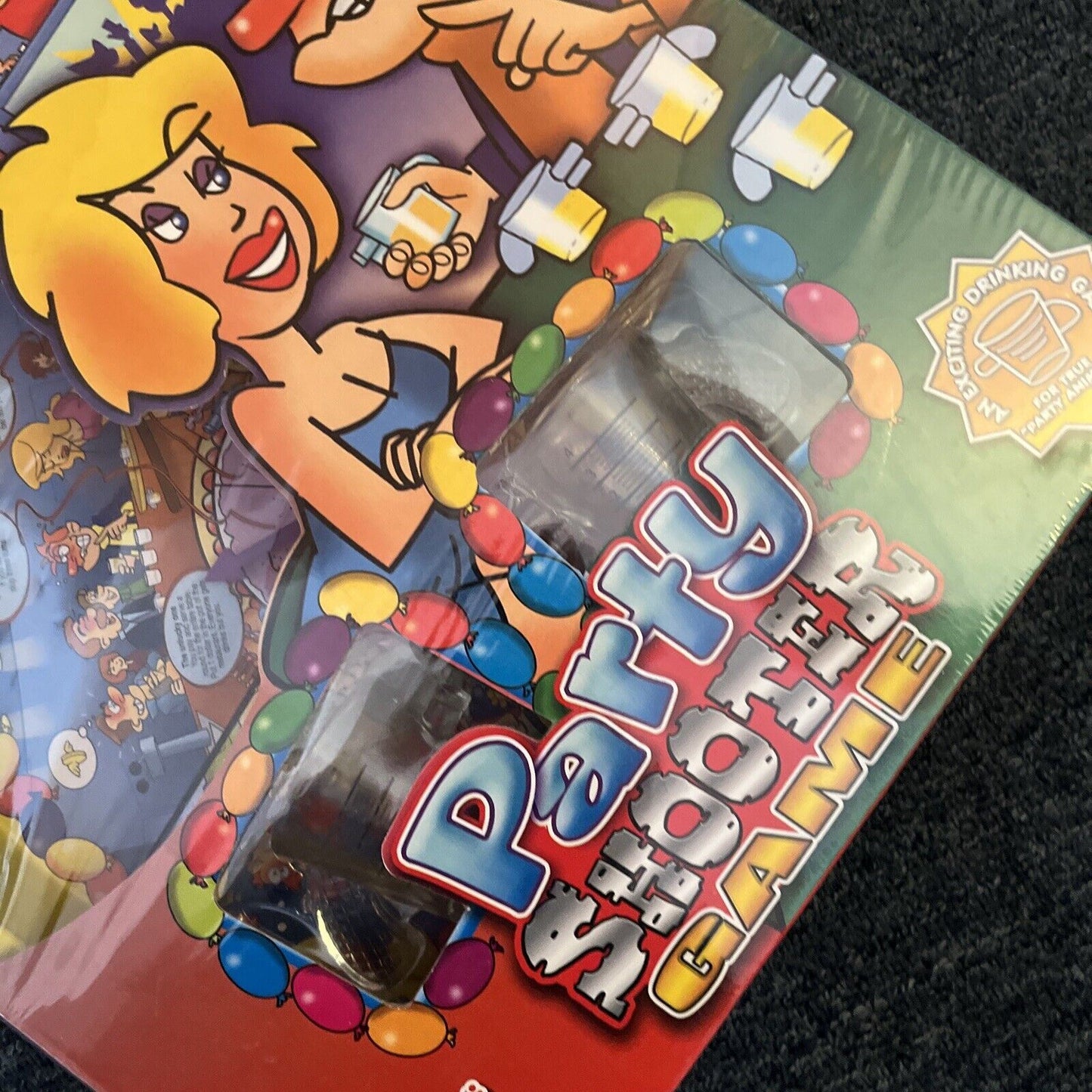 *New* Party Shooter Game Drinking Game Includes Metal Tray & Shooter Glasses