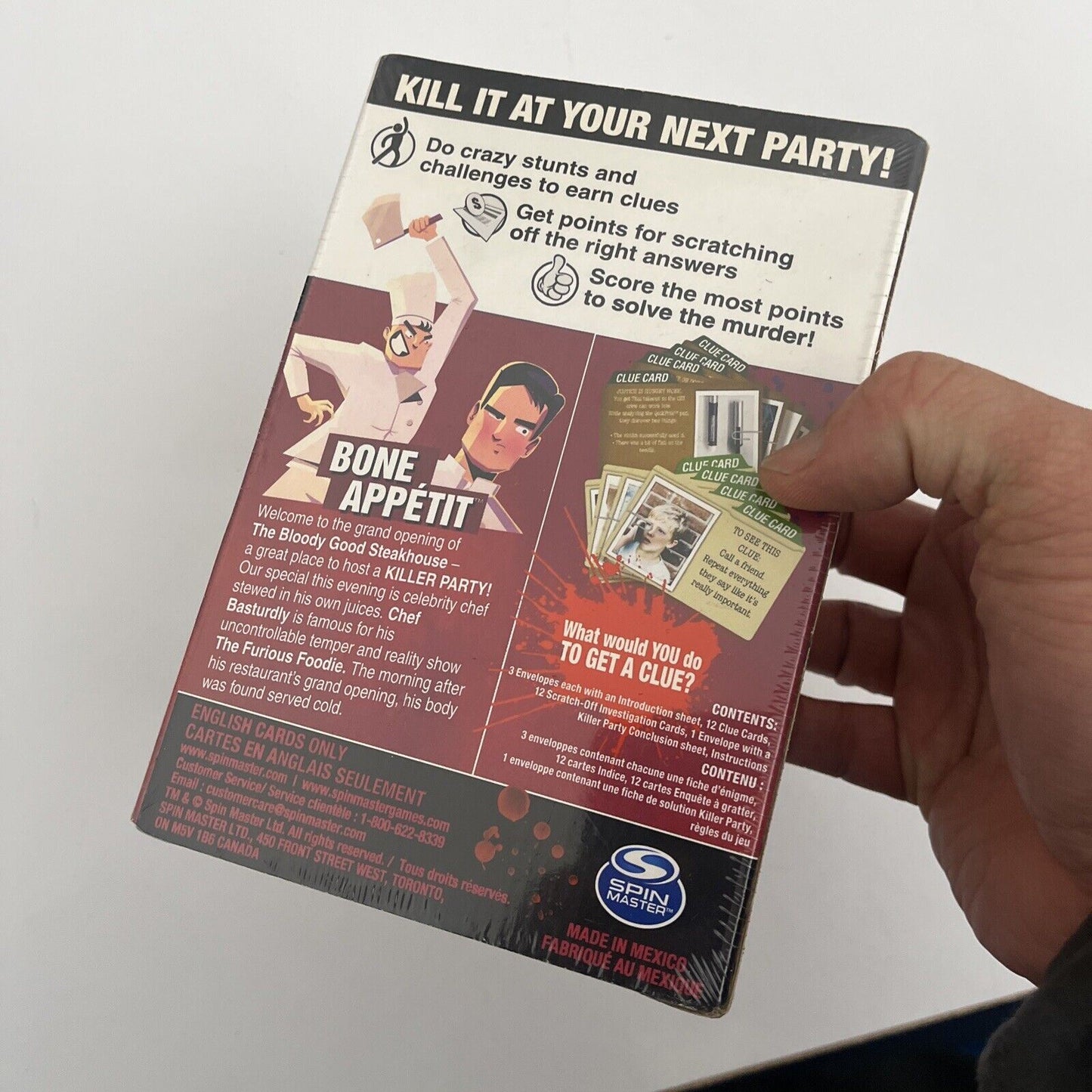 *New Sealed* Killer Party: The Social Mystery Party Game - Bone Appetit