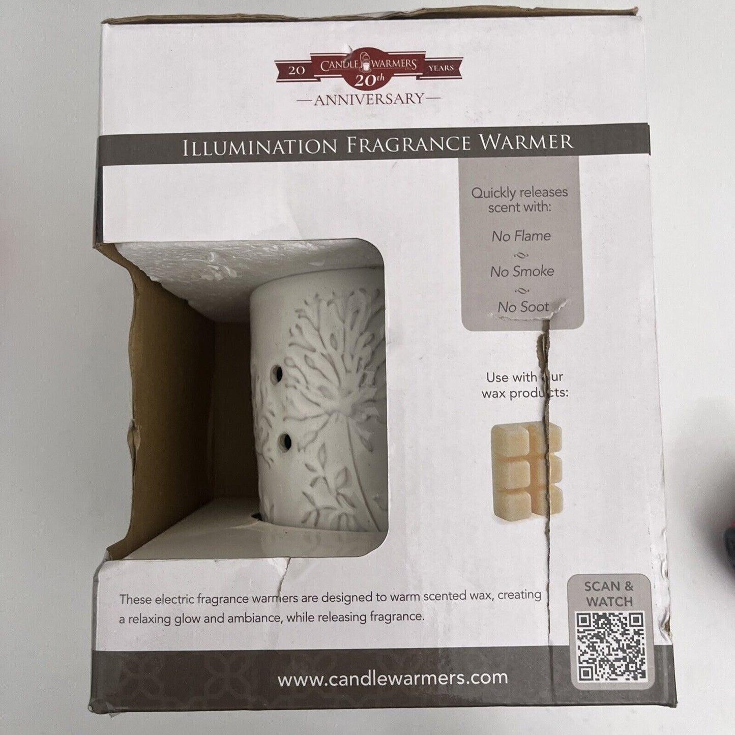 *New* Candle Warmers Illumination Fragrance Warmer - African Kilt Rwafr