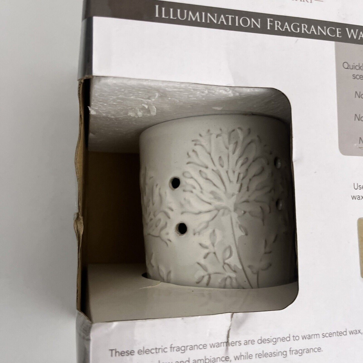 *New* Candle Warmers Illumination Fragrance Warmer - African Kilt Rwafr